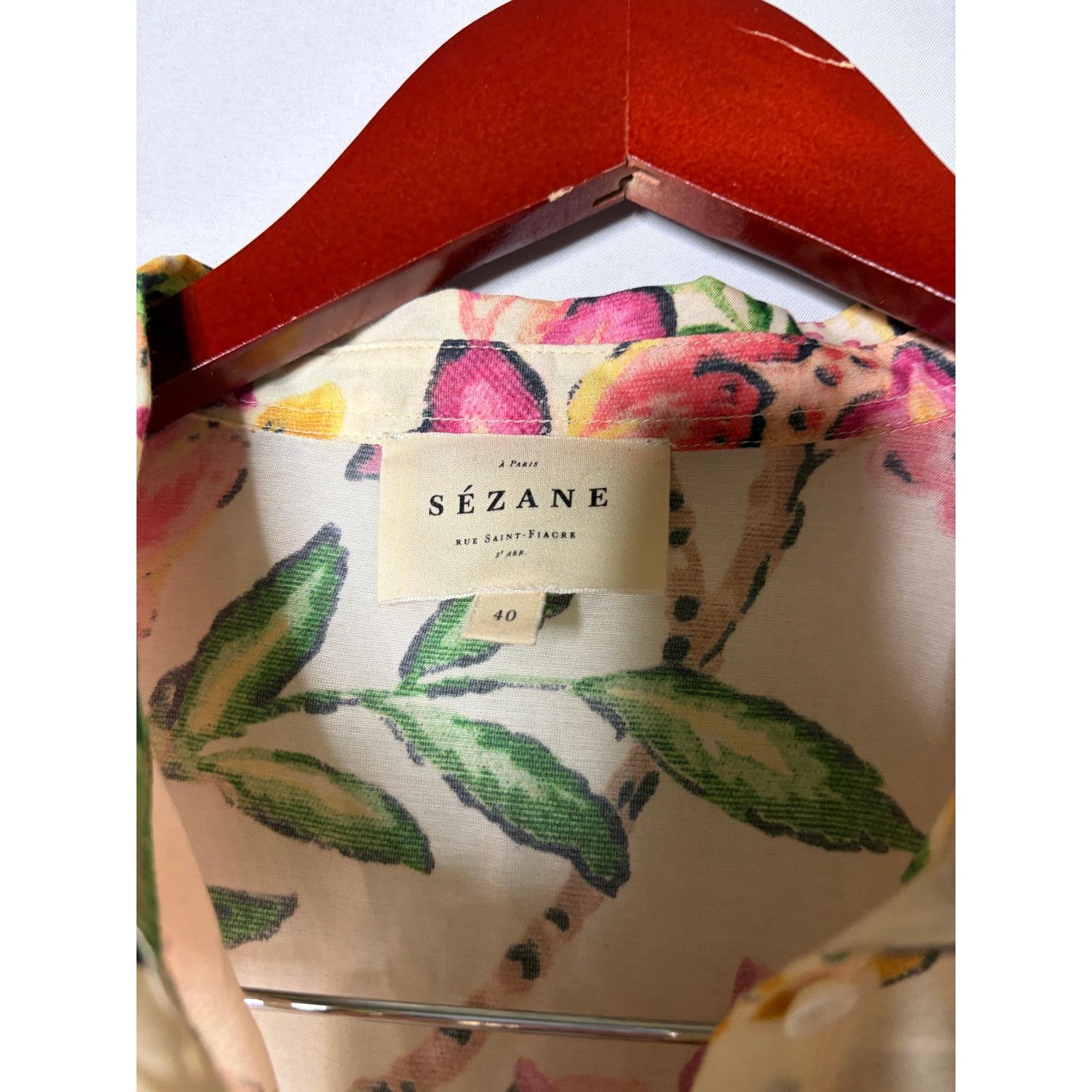 Sezane Sezane Pierro in Aria Floral print button down blouse 40 8 Size M / US 6-8 / IT 42-44 - 3 Thumbnail