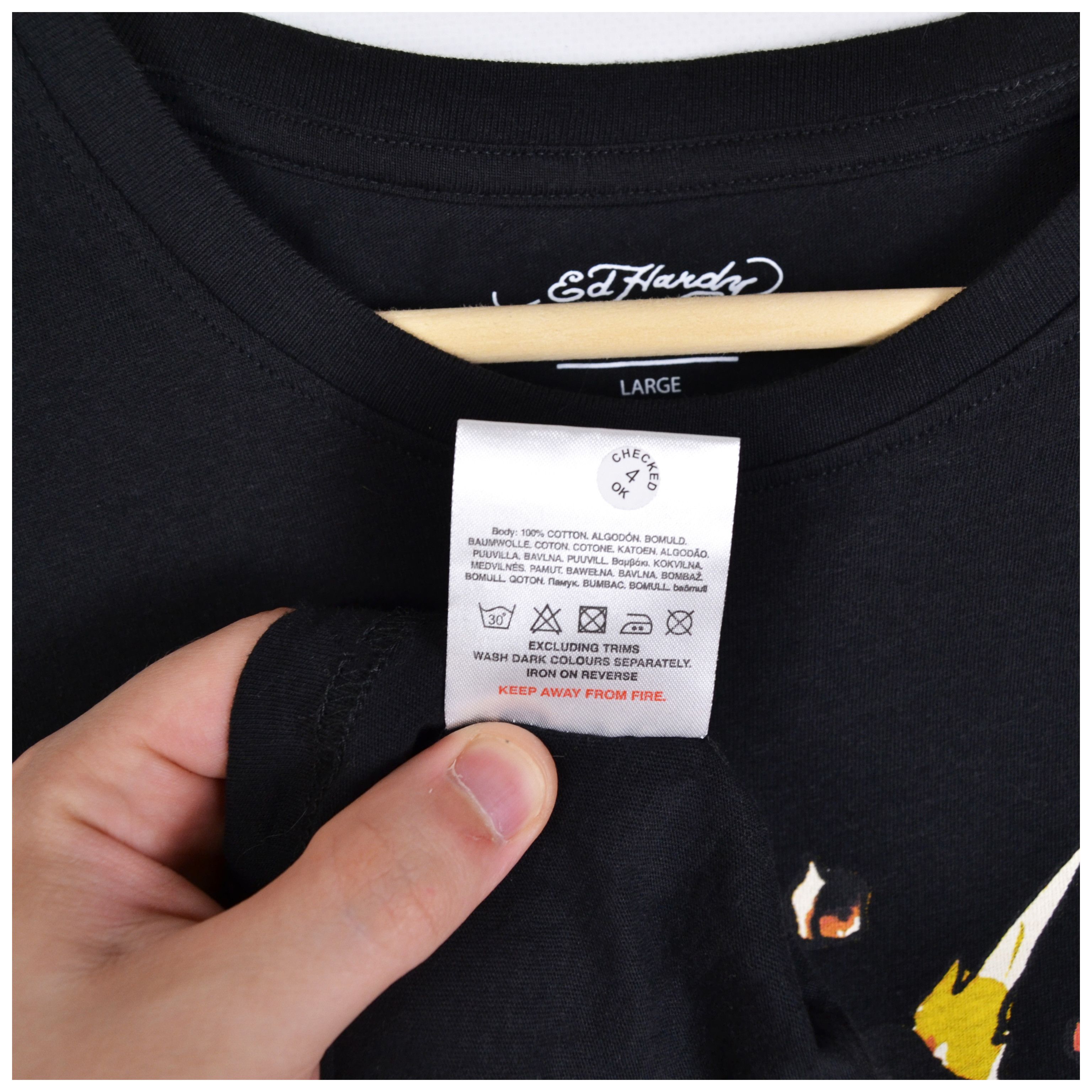Christian Audigier × Ed Hardy Ed Hardy Exploding Skull T Shirt Black Size L 'Sleepwear' Size US L / EU 52-54 / 3 - 9 Thumbnail