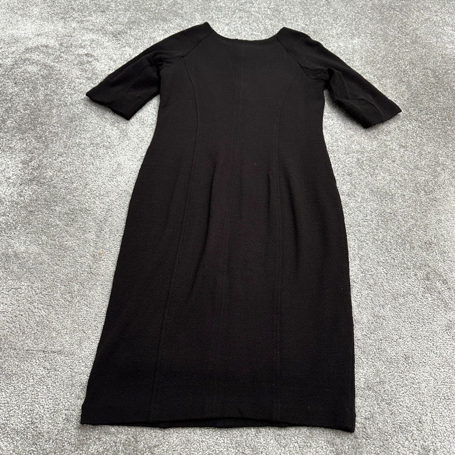 black structured dress Womens Structured Embellished Dress In Black main image 0