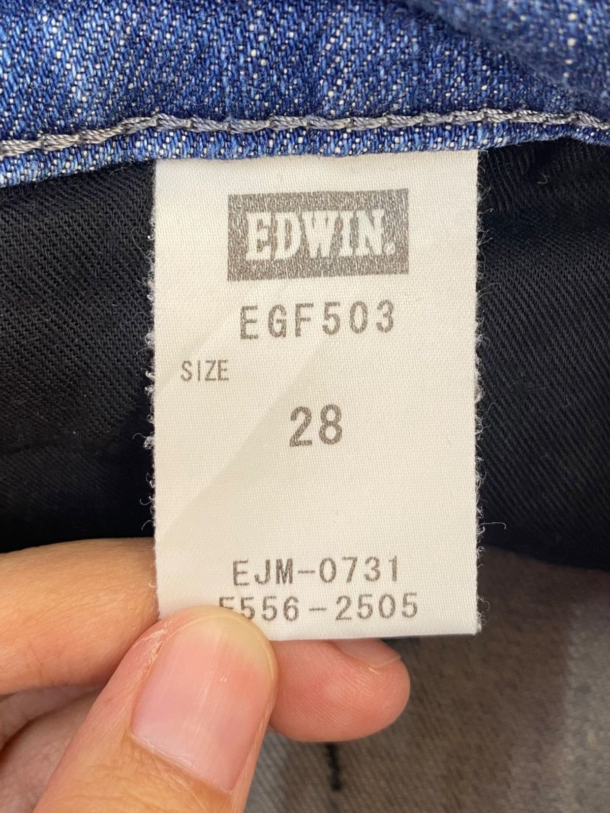 Edwin Edwin Whiskers Faded Wash Style Straight Cut Jeans Size US 30 / EU 46 - 11 Thumbnail