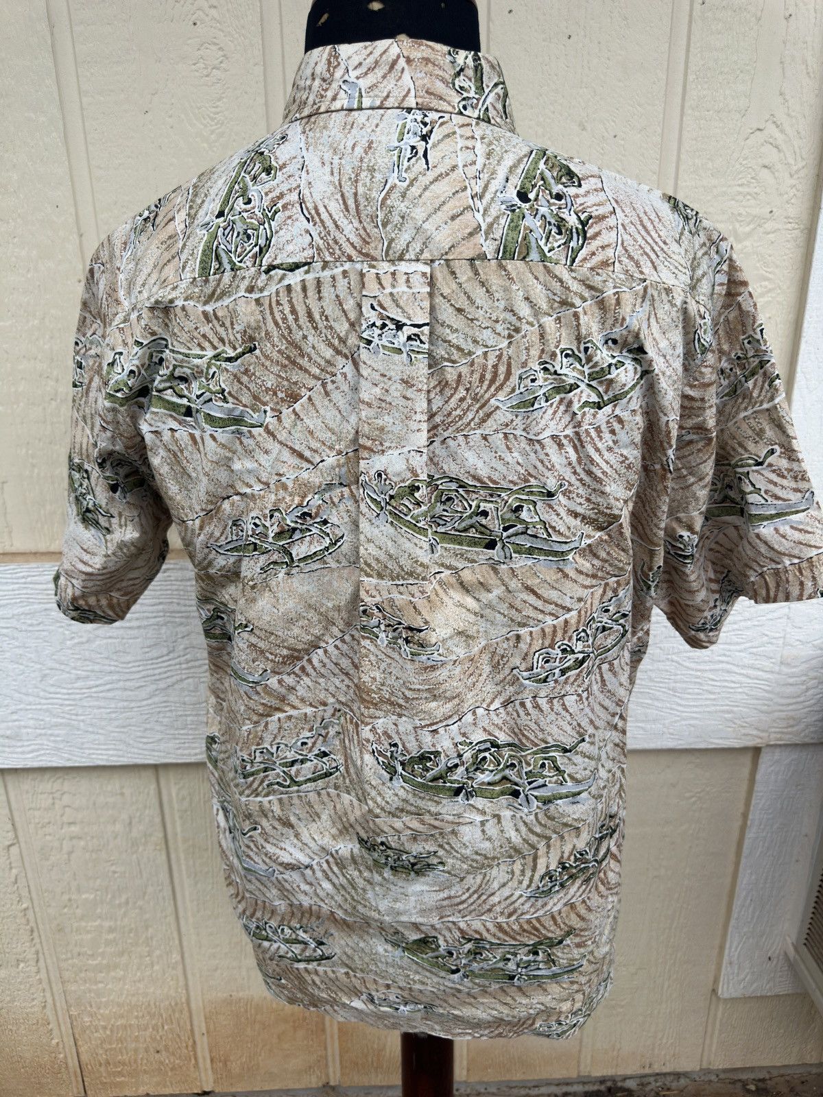 Other PreOwned Kahala Hawaiian Print Brown 3/4 Button Men's Large Size US L / EU 52-54 / 3 - 2 Thumbnail