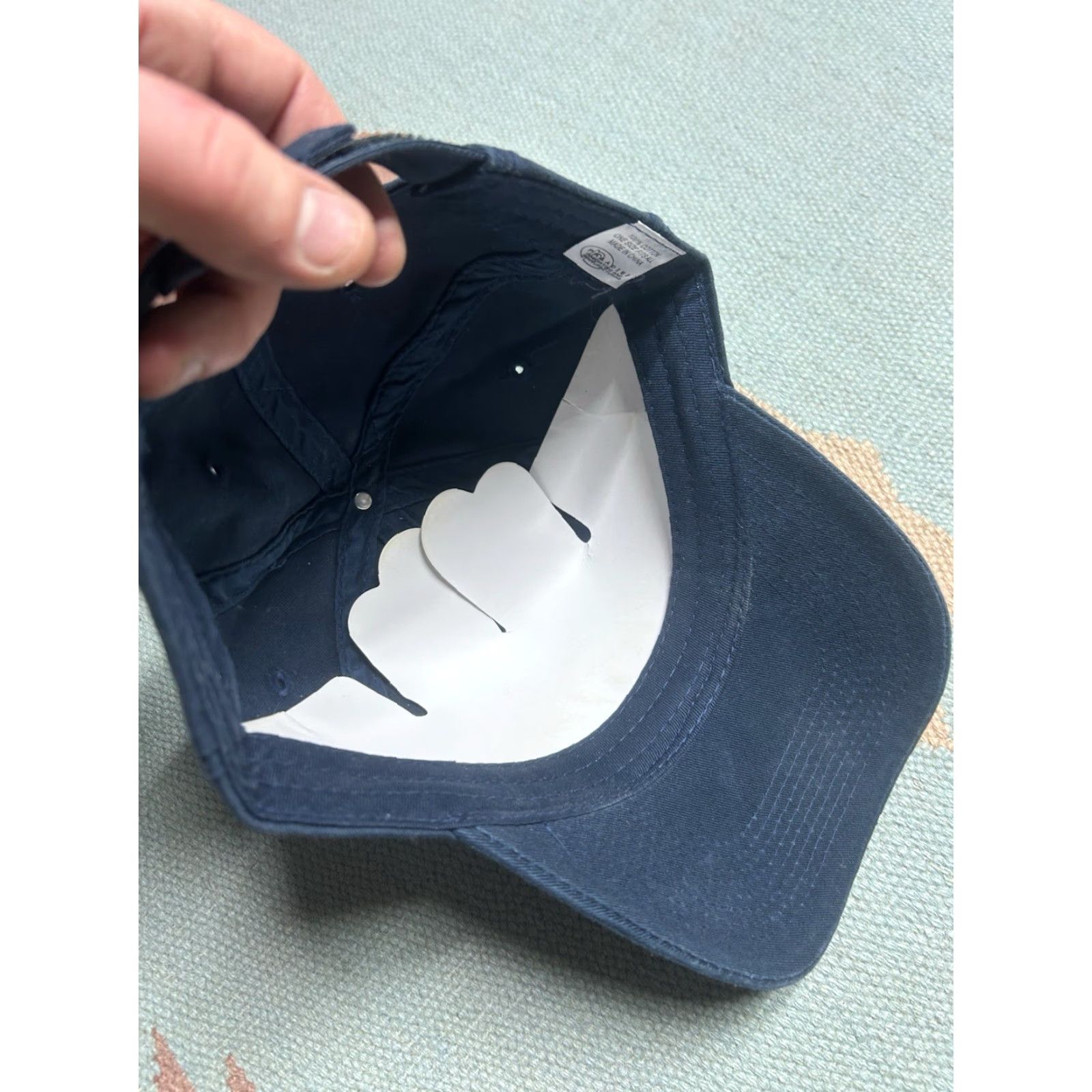 Vintage VINTAGE strapback hat cap Florida beach palm tree embroidered adjustable blue Mens Adjustable Blue Beach Cap Strapback Hat Size ONE SIZE - 6 Thumbnail