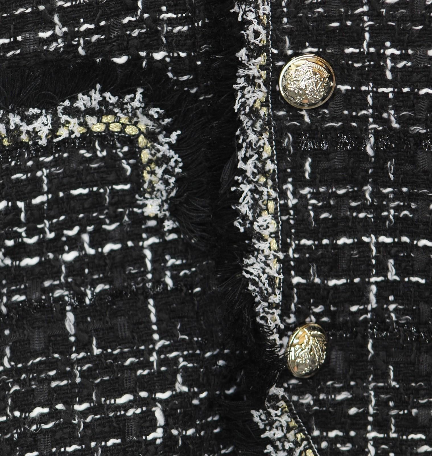 Other Nwt Trixxi Boucle Faux Pocket Tweed Dress Black / White S Size S / US 4 / IT 40 - 6 Thumbnail
