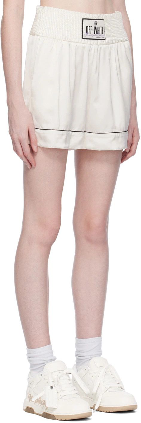 Off-White o1y1225 Logo Short in Off-White Size 25" / US 0 / IT 36 - 2 Thumbnail