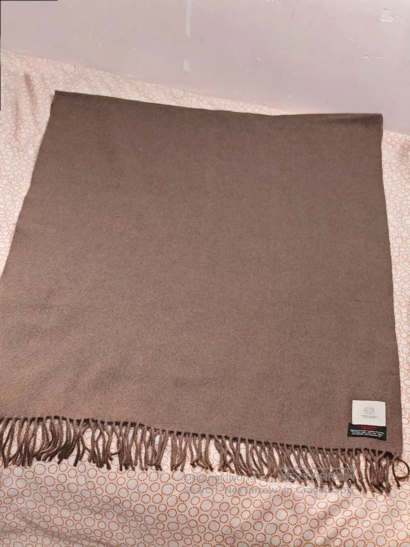 Begg x Co Begg Angora Wool Scarf Shawl. Size ONE SIZE - 1 Thumbnail