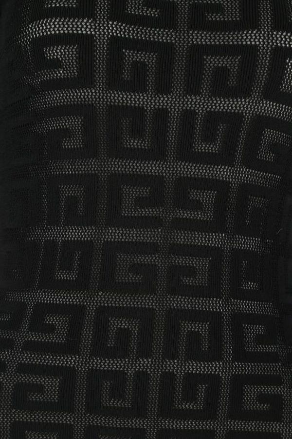 Givenchy o1w1db10325 16GG Lace Monogram Stretch Sweater in Black Size S / US 4 / IT 40 - 2 Thumbnail