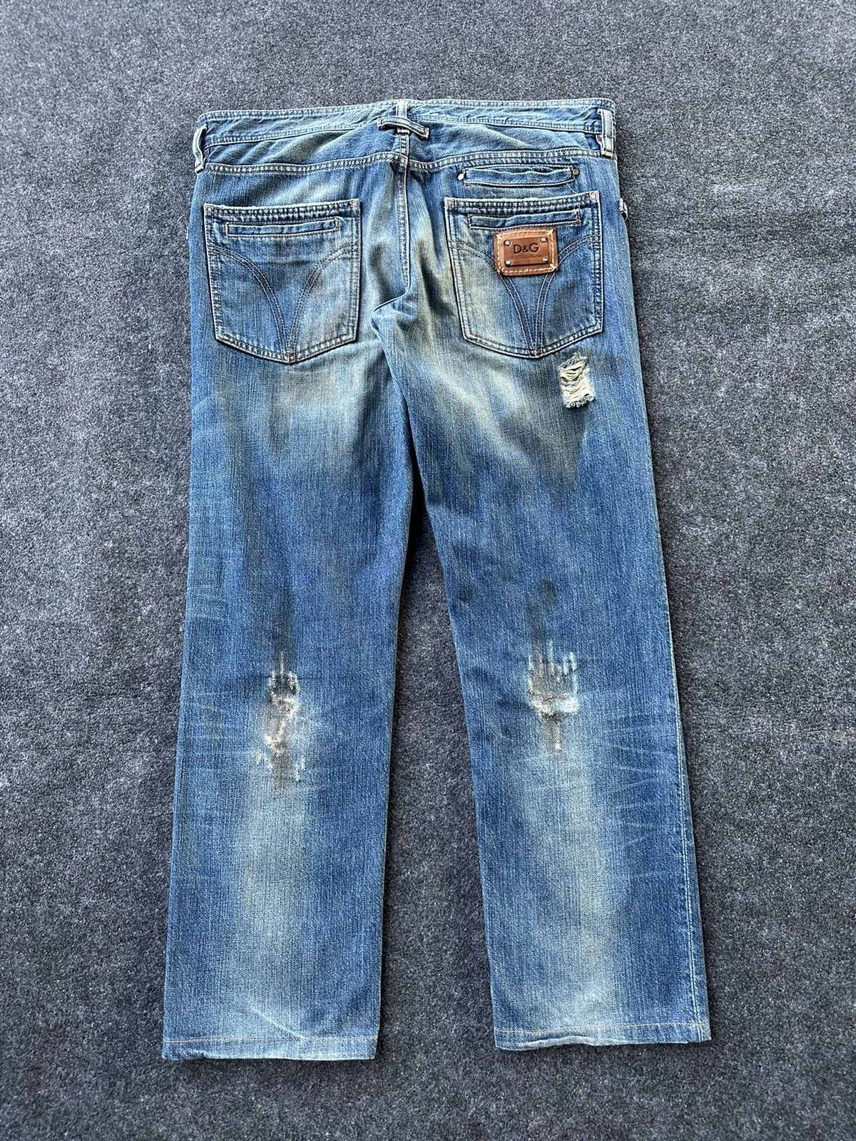 Dolce & Gabbana Dolce Gabbana Distressed Rusty Denim W35 D174 Size US 35 - 4 Thumbnail