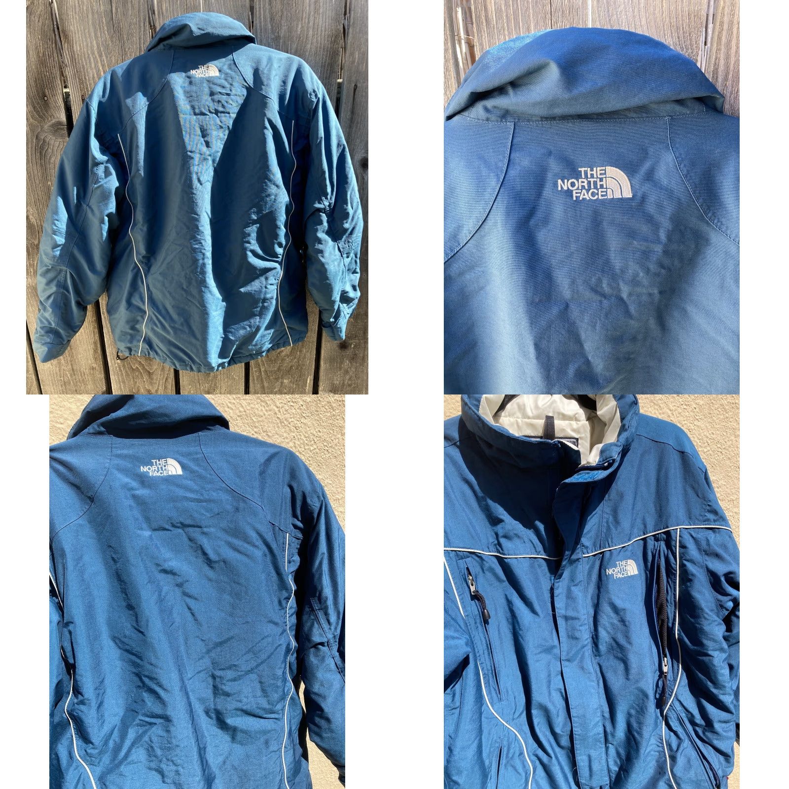 The North Face The North Face Hyvent Jacket Blue Solid Full-Zip L Pocket Womens Jacket Size L / US 10 / IT 46 - 9 Thumbnail
