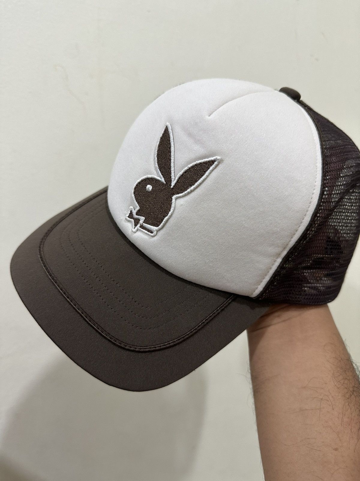 Playboy VTG Bunny Printed Playboy MAG Trucker Hat Size ONE SIZE - 1 Thumbnail
