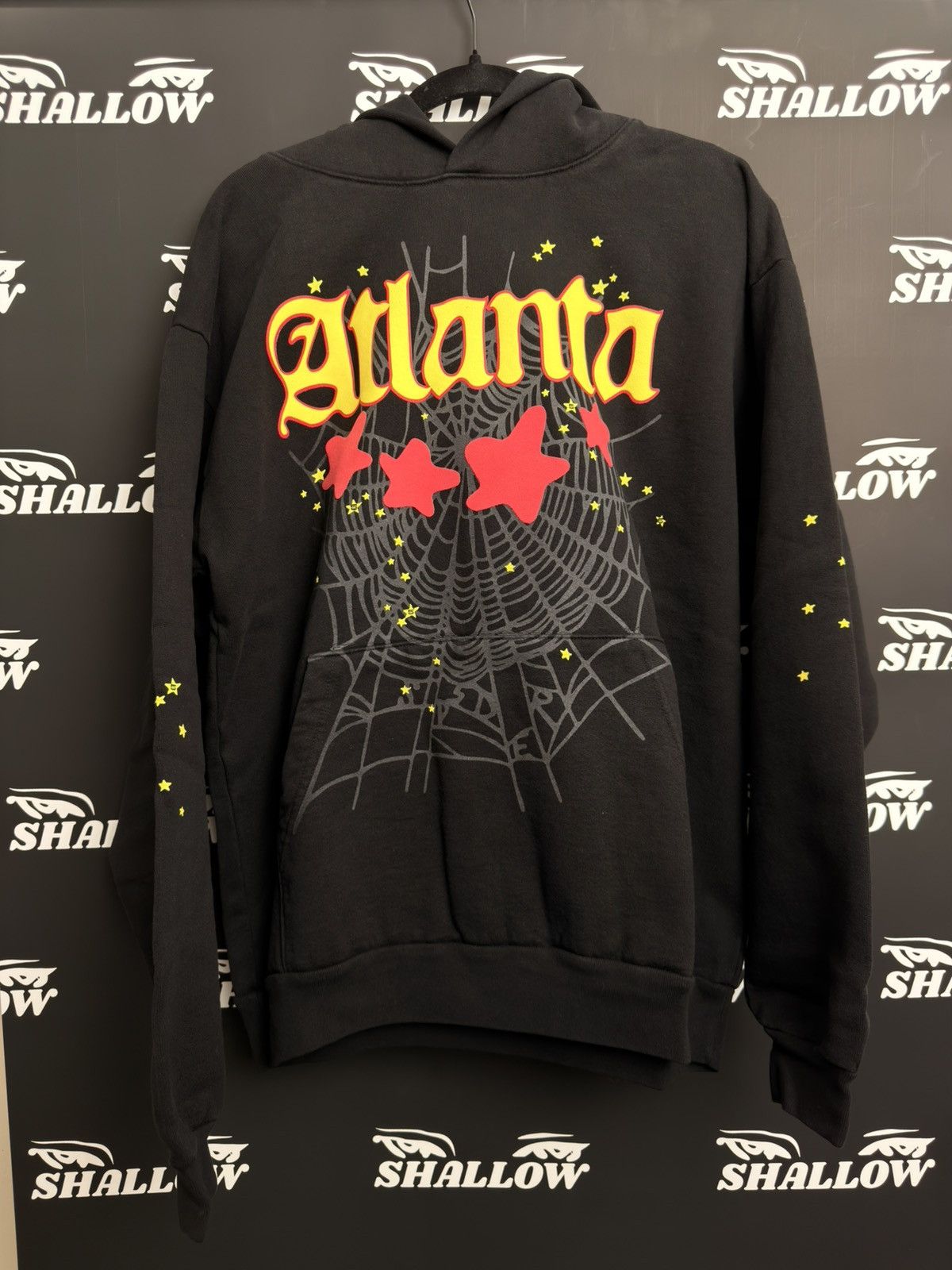 Sp5der SP5DER BLACK ATLANTA HOODIE Size US L / EU 52-54 / 3 - 1 Thumbnail
