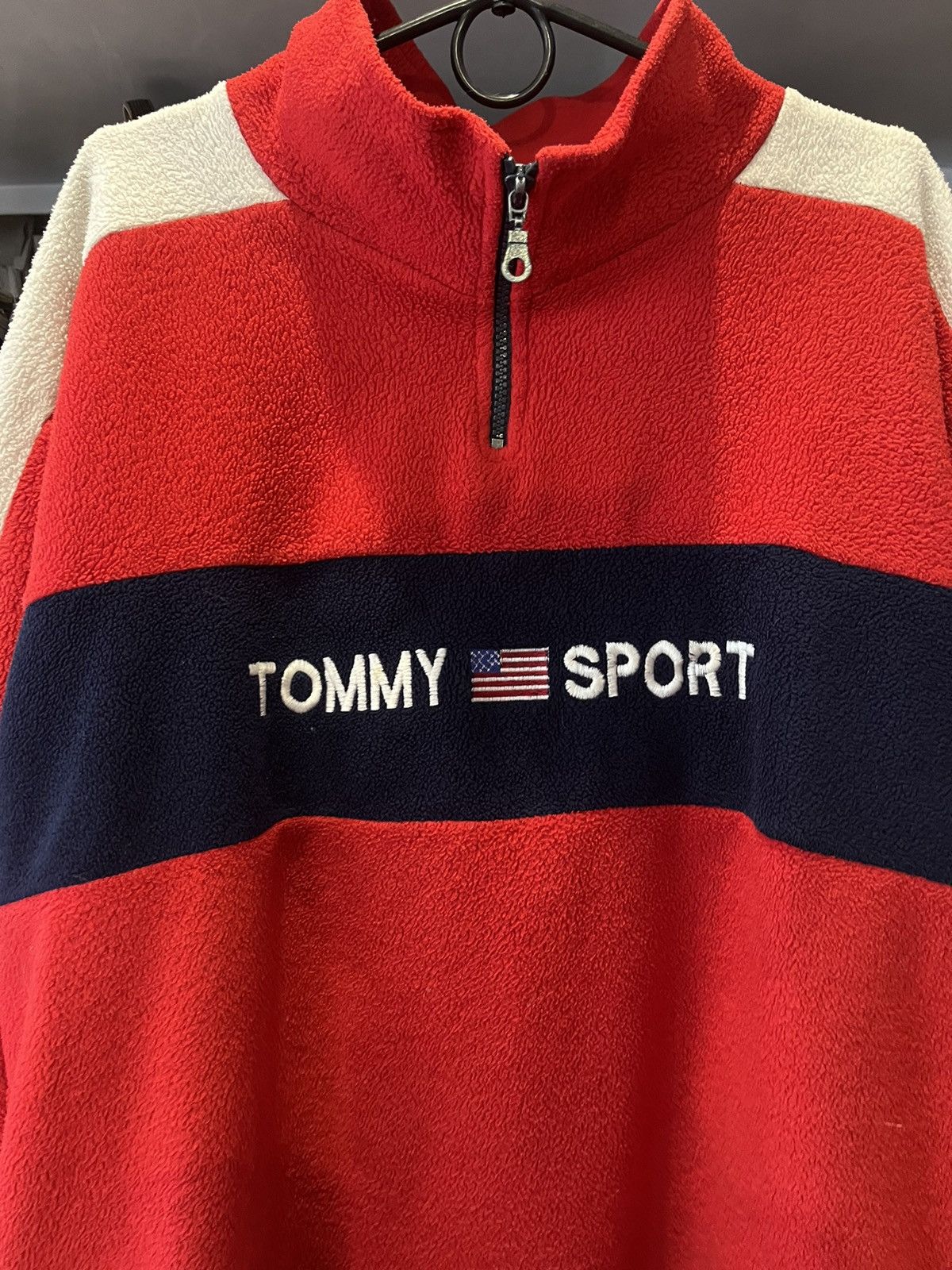 Tommy Hilfiger Mens Fleece Jacket Tommy Sport Hilfiger Vintage Size L Size US XL / EU 56 / 4 - 6 Thumbnail