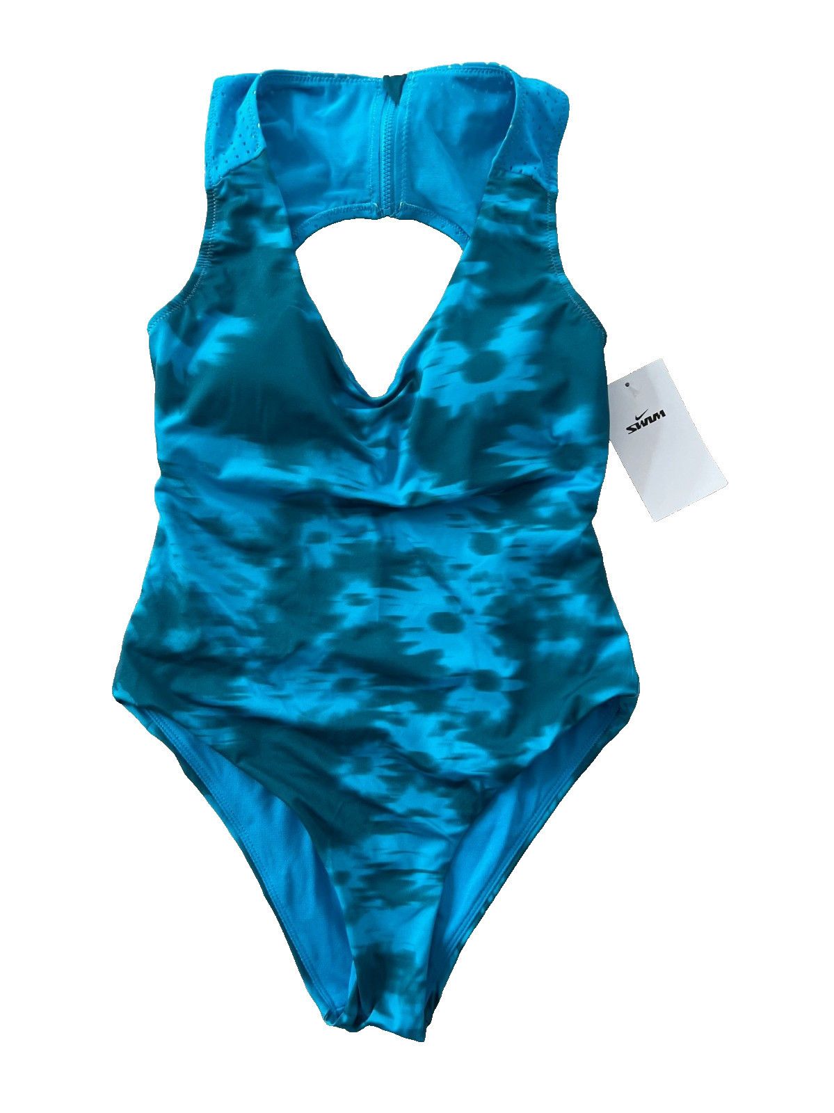 Nike Nike NESSD310 Floral Fade Keyhole Back Swimsuit Blue ( S ) Size 28" / US 6 / IT 42 - 2 Thumbnail