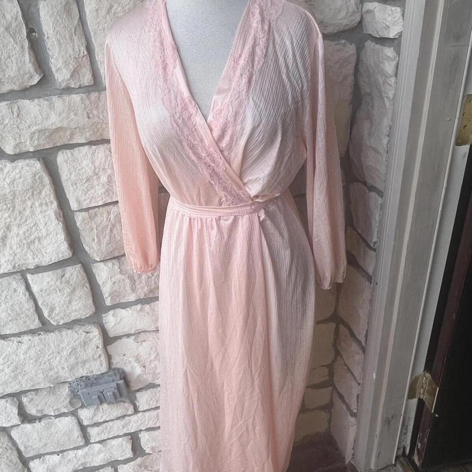 Other Pink vintage 70s dress with lace dress #70sfashion Size ONE SIZE - 5 Thumbnail