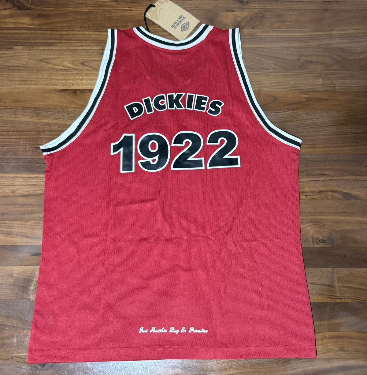 Dickies NYS X DICKIES 'SUN-DYED IN TEXAS' BASKETBALL JERSEY RED XL Size US XL / EU 56 / 4 - 1 Thumbnail