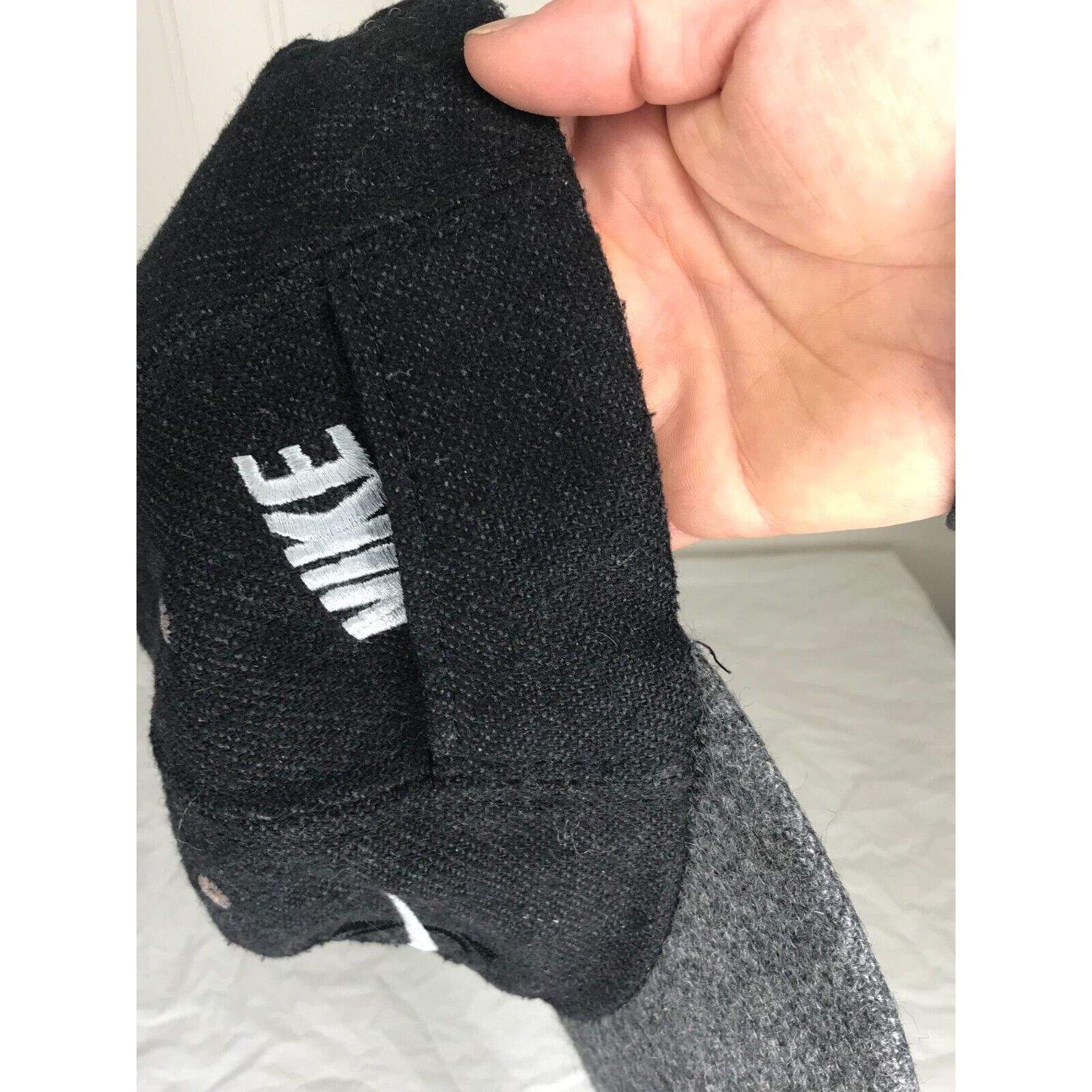 Nike × Vintage Vintage Nike Center Swoosh Black Strapback Hat Cap Embroider Size ONE SIZE - 5 Thumbnail