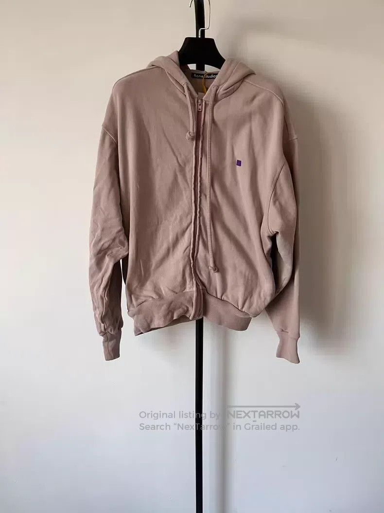 Acne Studios Acne Studios Face expression faded zipper hooded sweatshir Size US XXS / EU 40 - 1 Thumbnail
