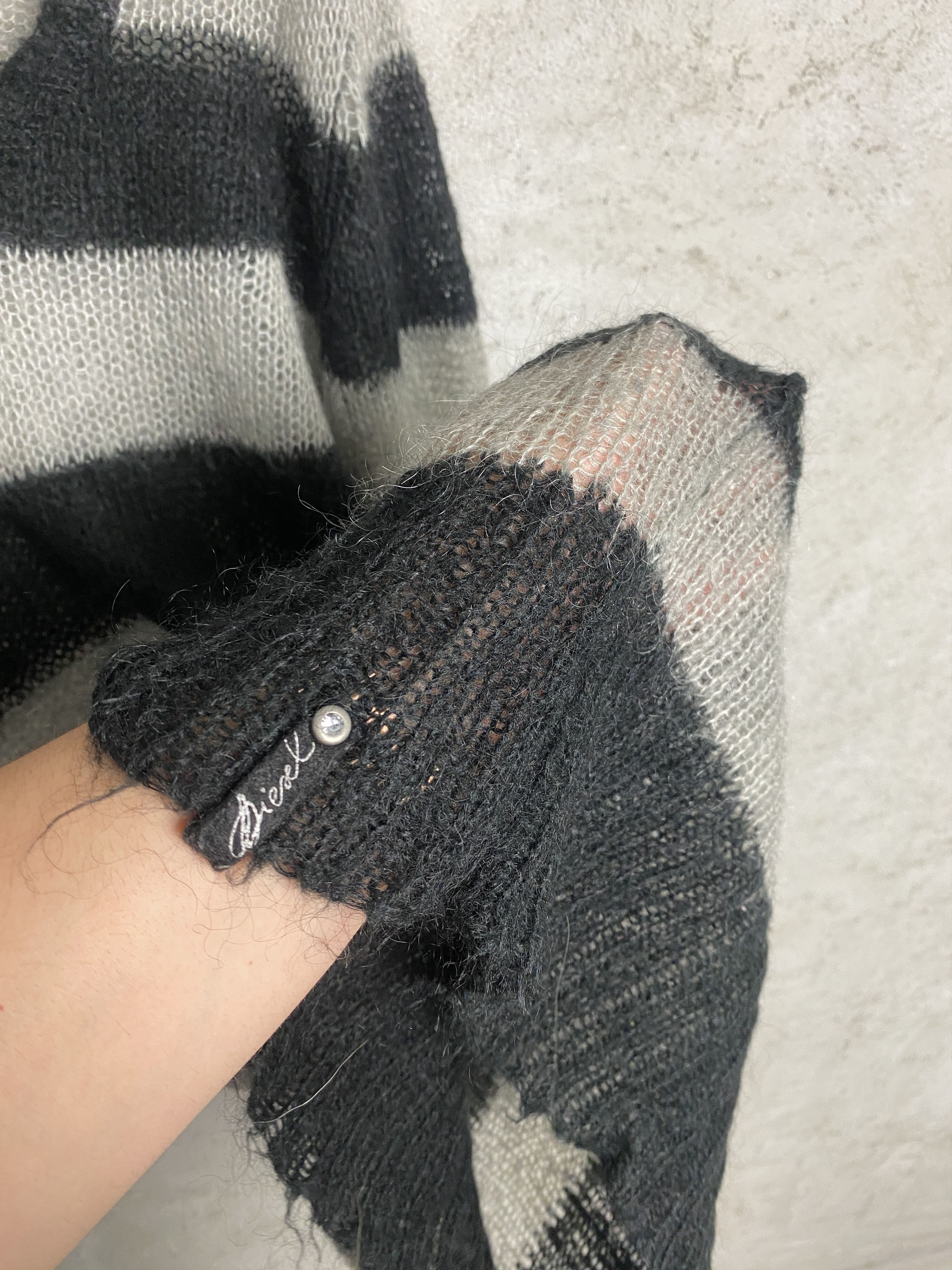 Diesel Diesel striped sweater knitwear avant garde opium y2k Size XXL / US 16-18 / IT 52-54 - 4 Thumbnail