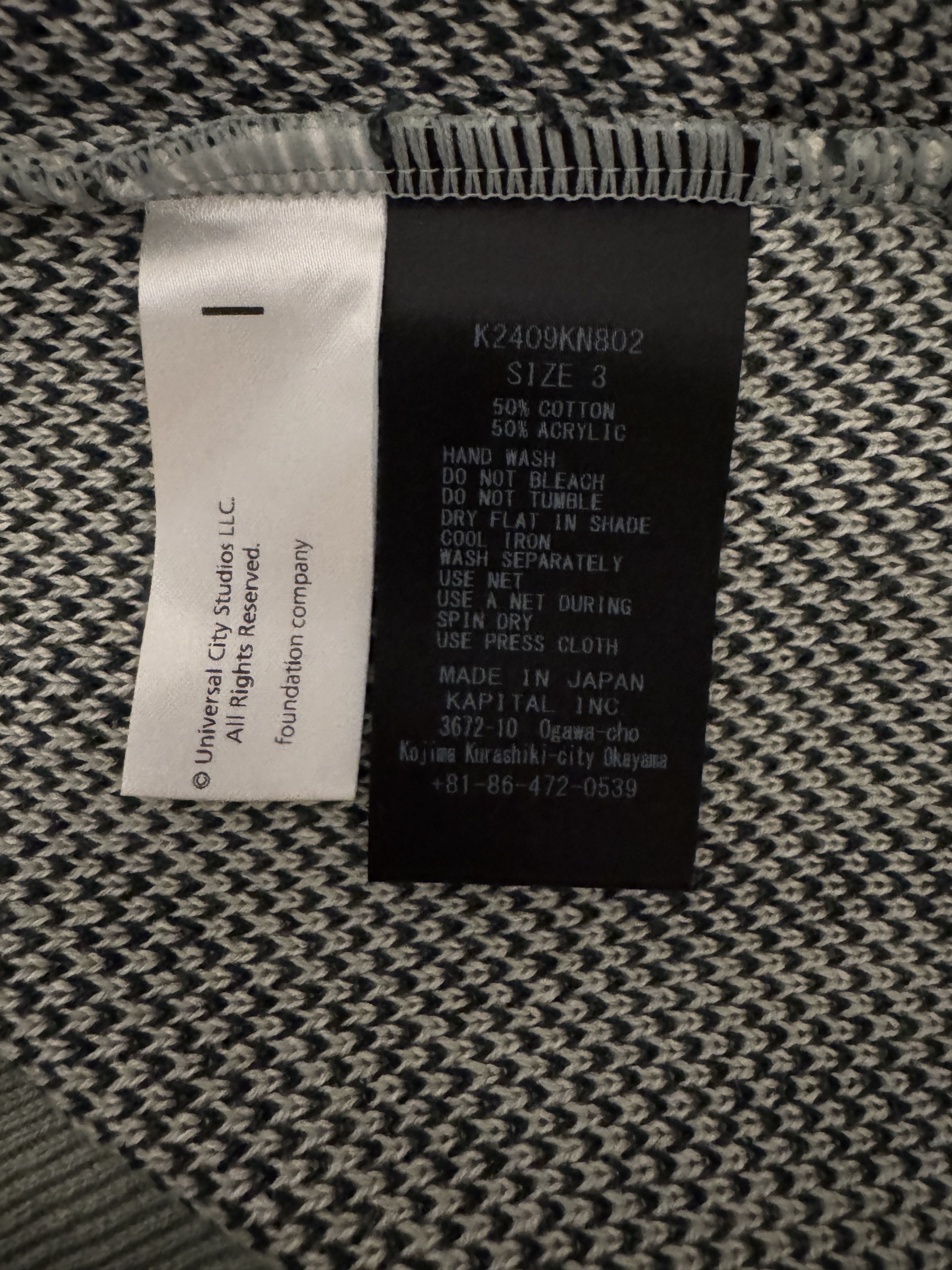 Kapital KAPITAL MONSTERS 8G JACQUARD KNIT SHORT SLEEVE SWEATER SZ 3 Size US L / EU 52-54 / 3 - 12 Thumbnail