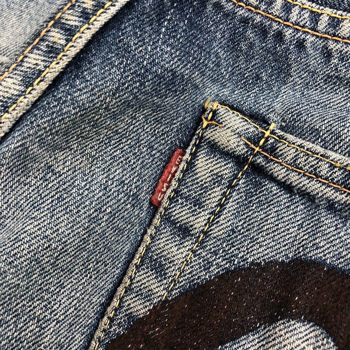 Evisu Vintage Evisu Japan Selvedge Distressed Faded Denim Pants Size US 28 / EU 44 - 6 Thumbnail