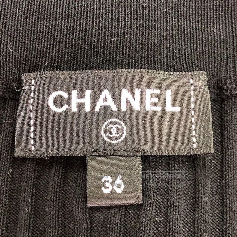 Chanel Chanel 24C black knitted short sleeves Size XS / US 0-2 / IT 36-38 - 6 Thumbnail