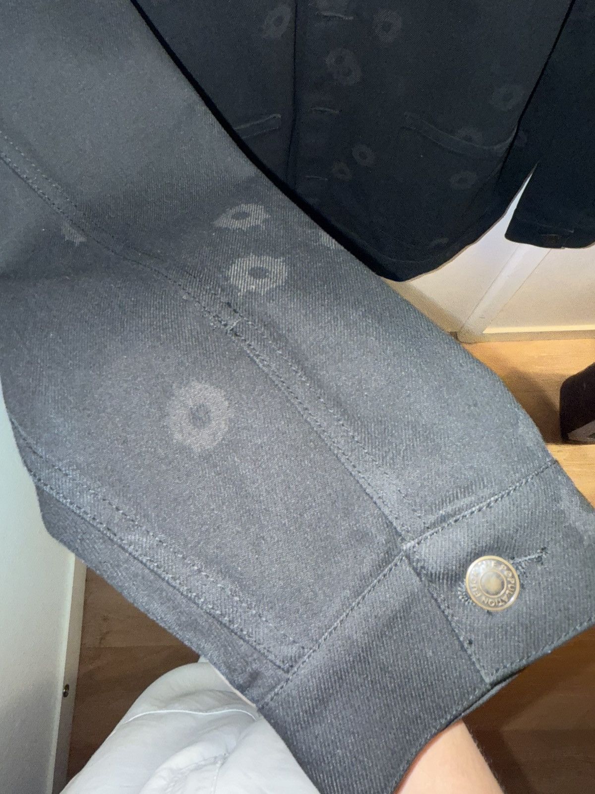 Fuck The Population FTP Bullet Hole Denim Jacket Size US XXL / EU 58 / 5 - 4 Thumbnail