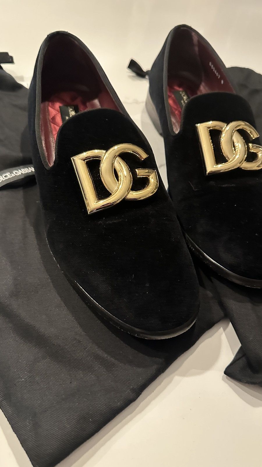 Dolce & Gabbana Dolce & Gabbana Velvet Loafers – Size 42 Size US 9 / EU 42 - 5 Thumbnail