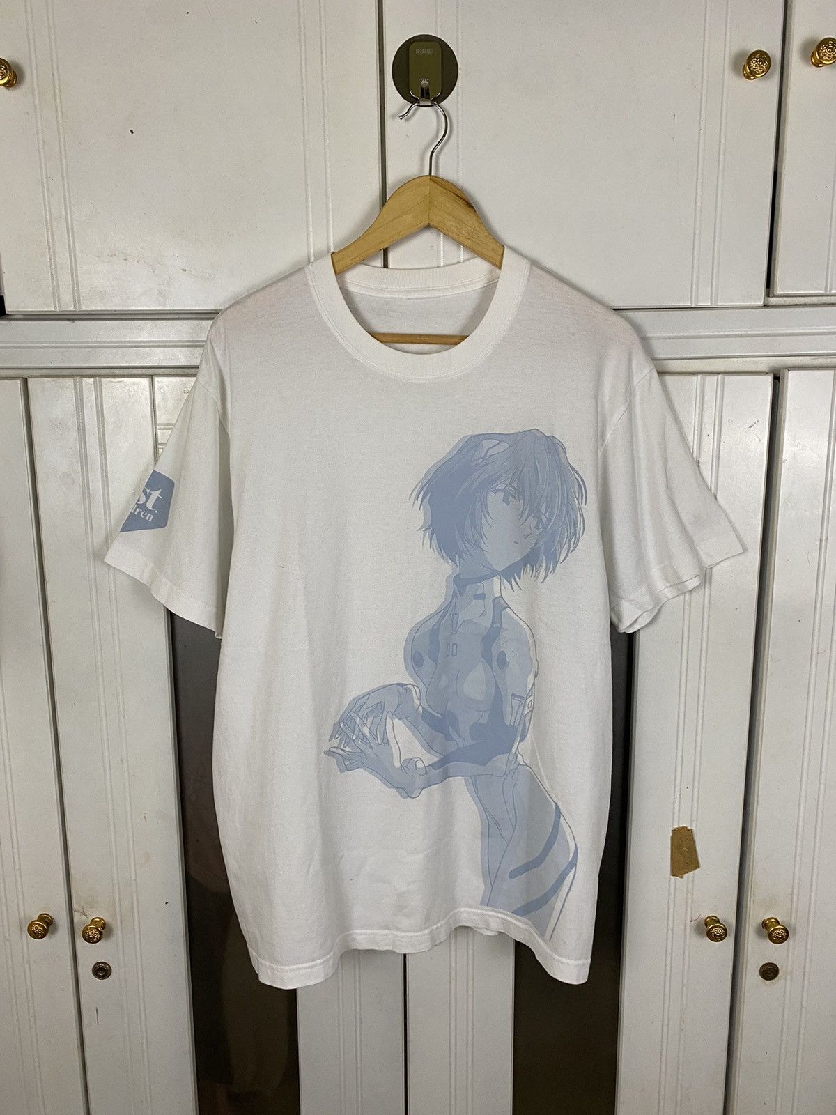 image of Anima x Vintage Evangelion Rei Ayanami in White, Men's (Size Large)