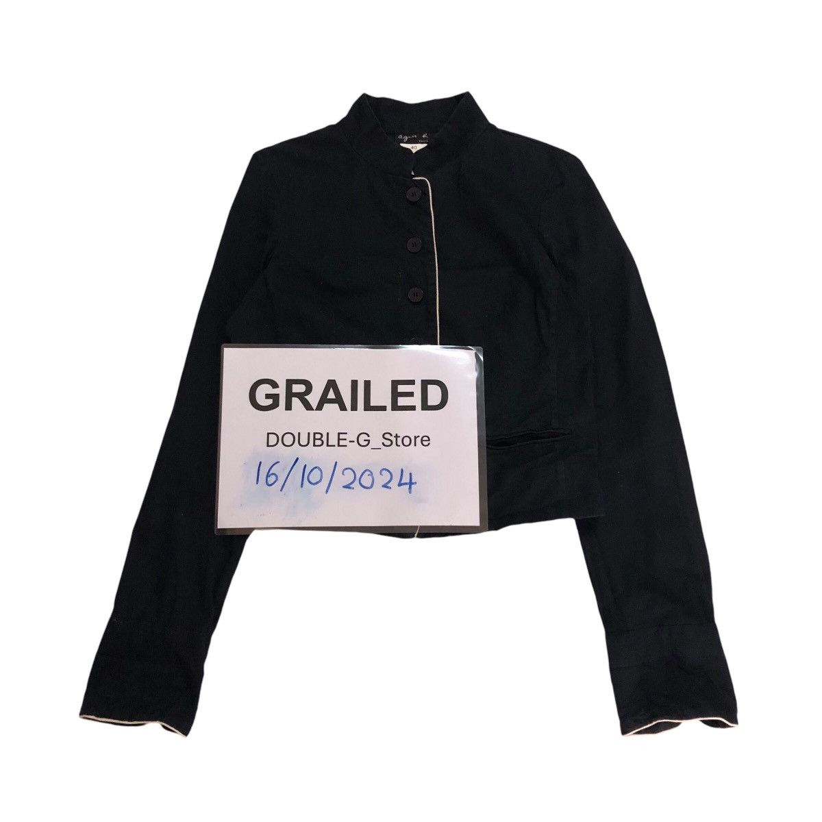 agnes b. 📌Vintage Cropped Jacket Agnes B. Size S / US 4 / IT 40 - 1 Thumbnail