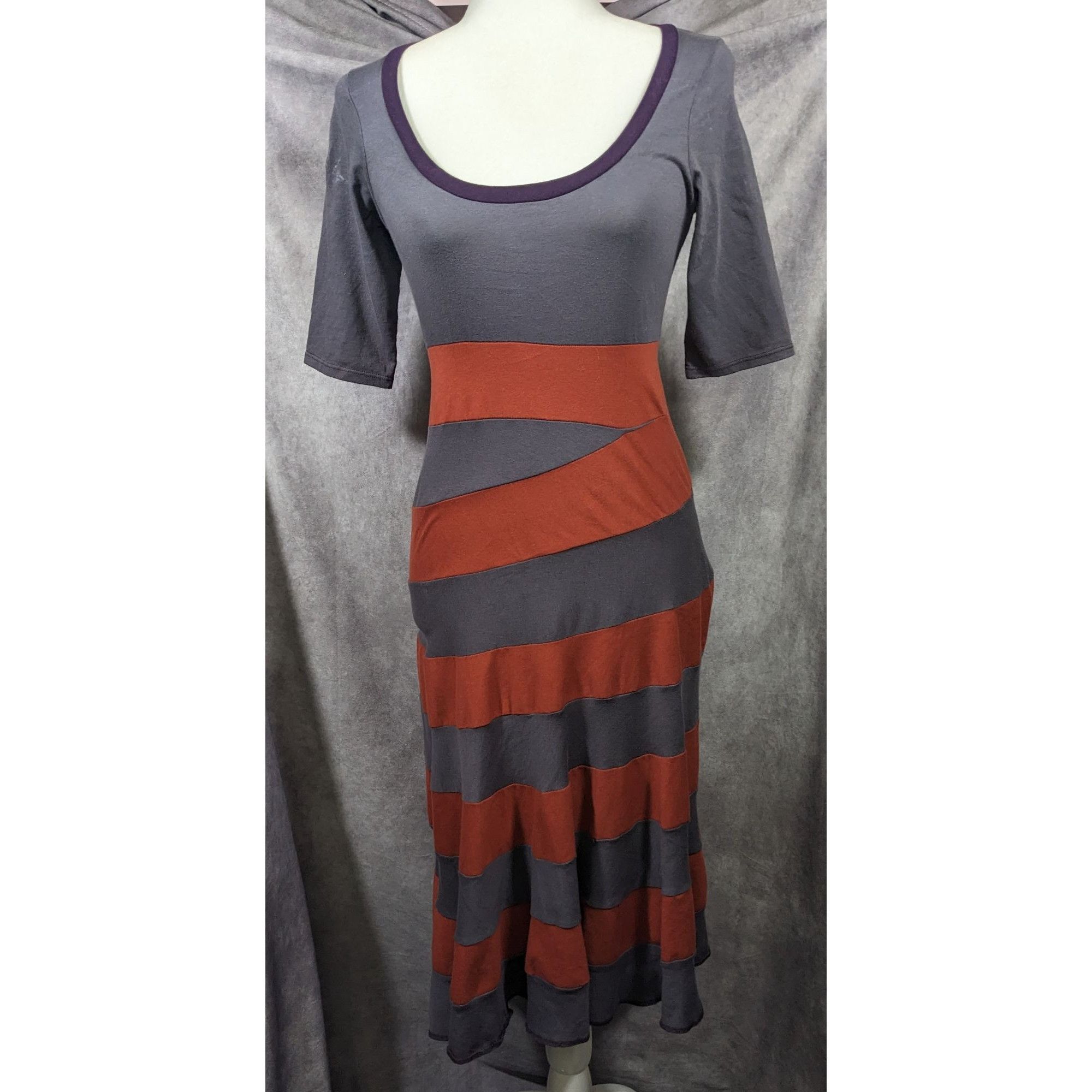 Other Aimee G Grub Asymmetrical Striped Midi Dress Size XS Size XS / US 0-2 / IT 36-38 - 7 Thumbnail