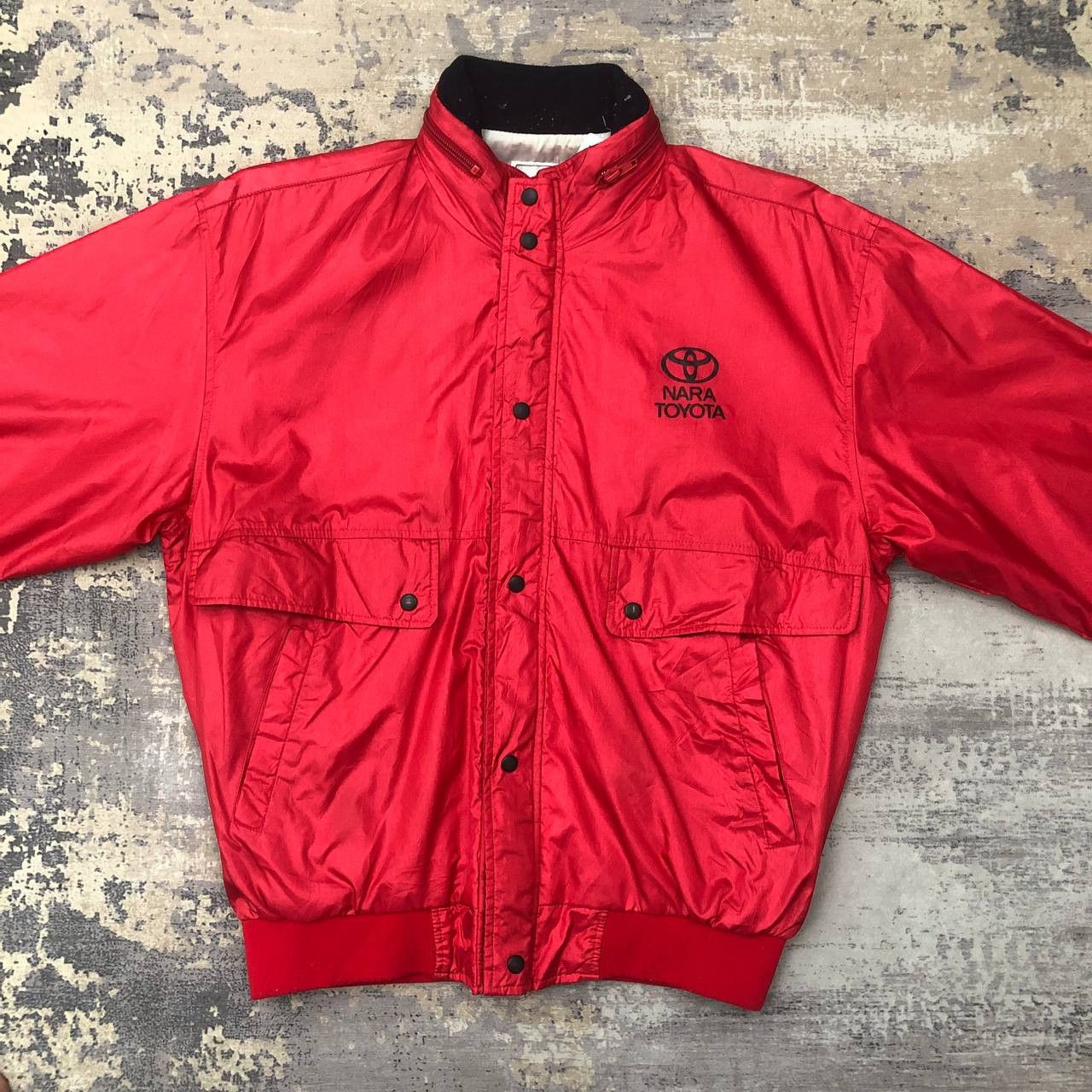 Japanese Brand Y605 VTG TOYOTA I.T.PLAIN WINDBREAKER JACKETS Size US L / EU 52-54 / 3 - 4 Thumbnail