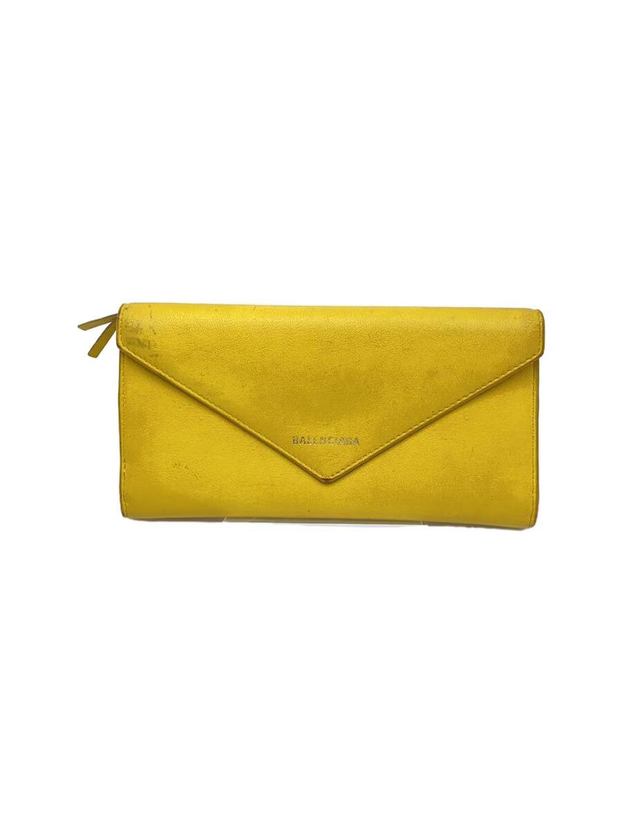 Balenciaga Balenciaga Leather Long Wallet Yellow Size ONE SIZE - 1 Thumbnail
