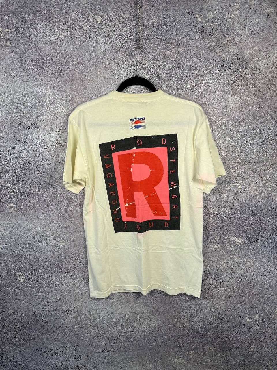 Band Tees 90's Vintage 1991 Rod Stewart Vagabond Heart Tour Tee Medium Size US M / EU 48-50 / 2 - 2 Thumbnail