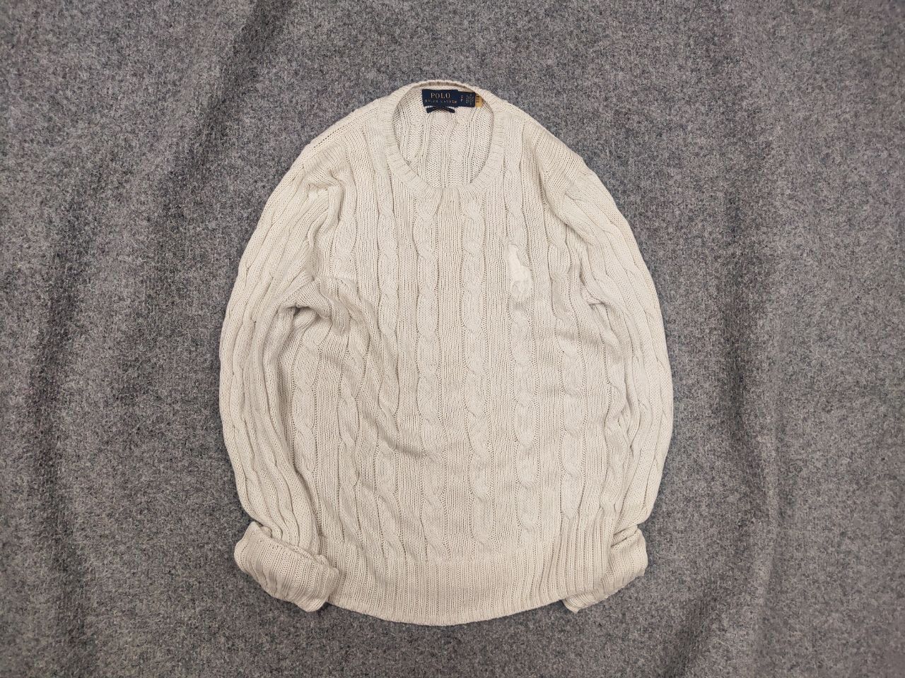 Polo Ralph Lauren Polo Ralph Lauren Big pony knit Pima cotton cable sweater Size US S / EU 44-46 / 1 - 2 Thumbnail
