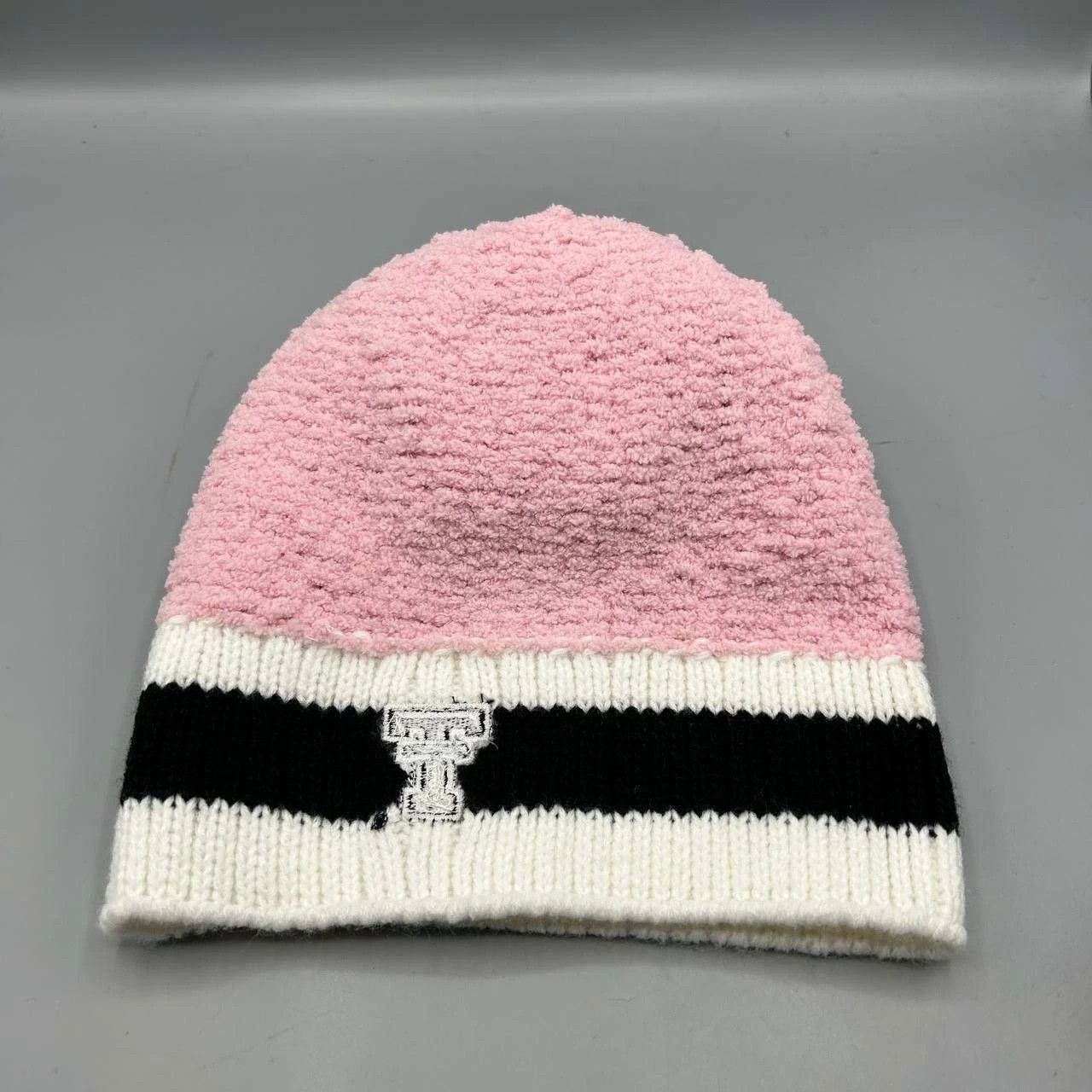 The Game Texas Tech Red Raiders NCAA Hat Men Pink Beanie Pom Pom Size ONE SIZE - 4 Thumbnail