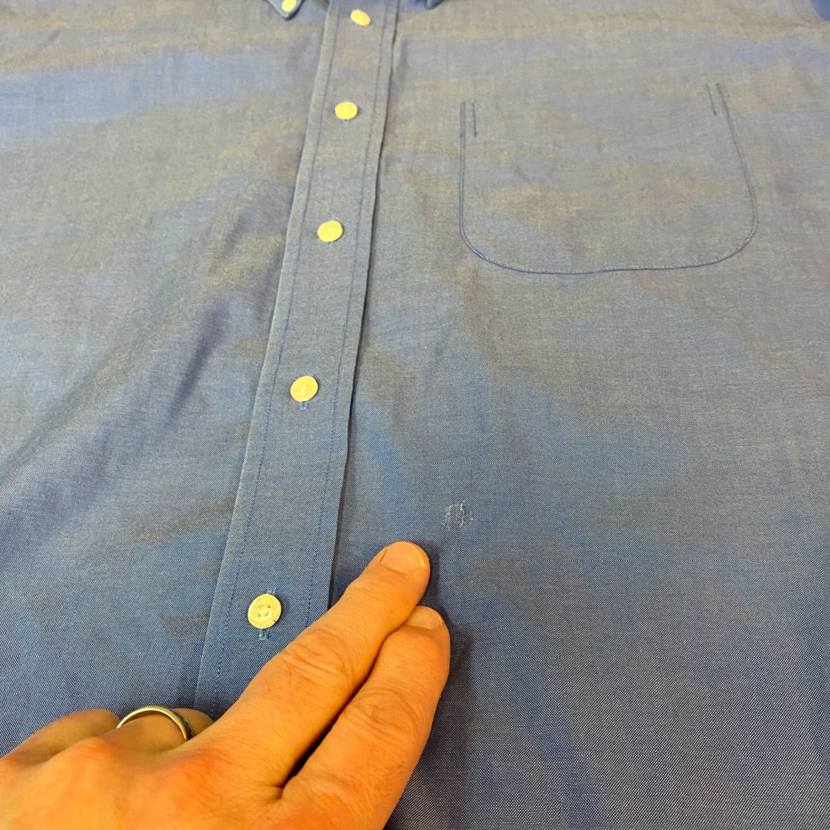 Brooks Brothers VINTAGE Brooks Brothers Shirt Mens 17.5 - 35 Blue Button Down Cotton Non Iron Dress Shirt, Classic Fit, Long Sleeve, Button-Down Collar Mens Size US XXL / EU 58 / 5 - 4 Thumbnail