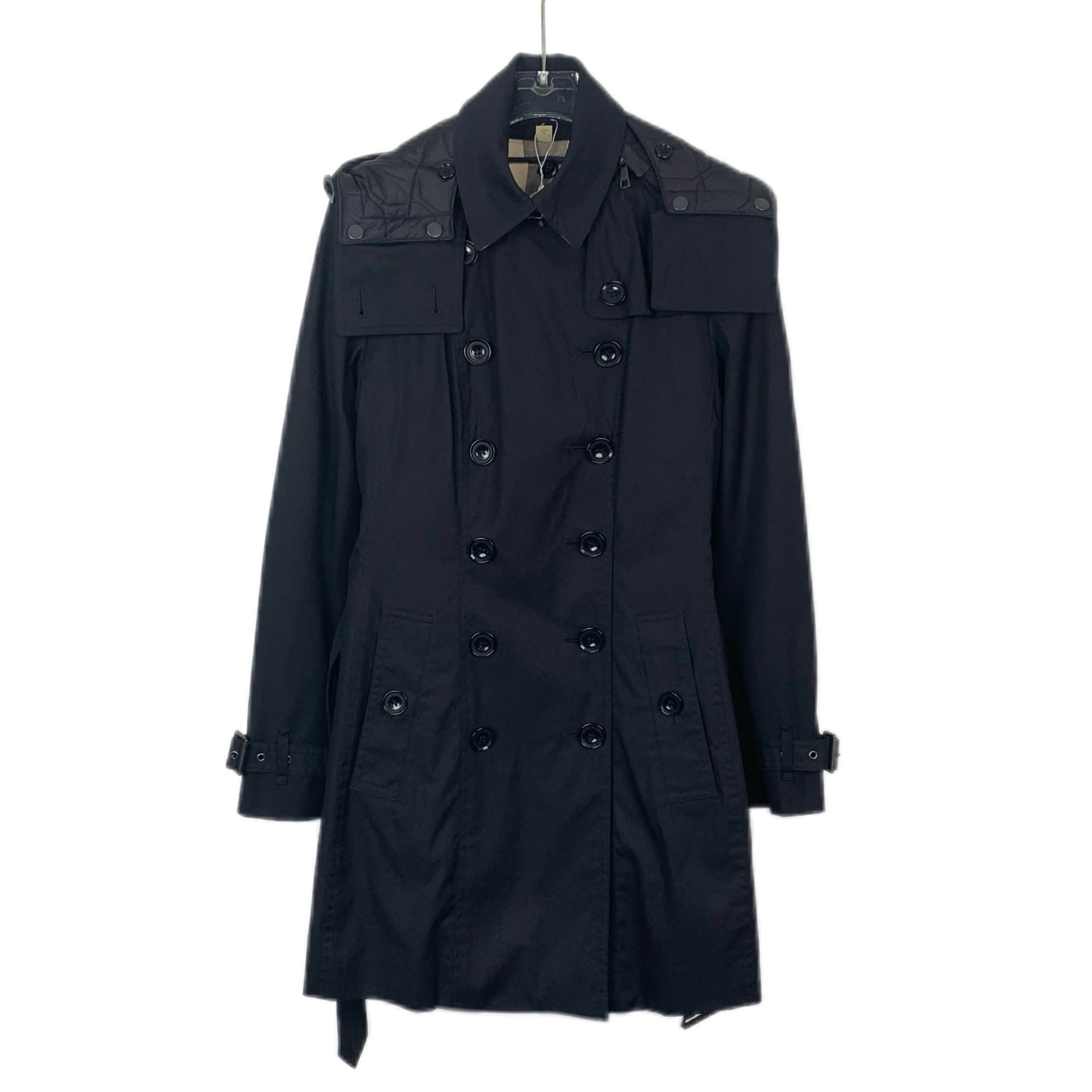 Burberry Burberry Womens Black Hooded Trench Coat W/ Detachable Liner Size S / US 4 / IT 40 - 1 Thumbnail