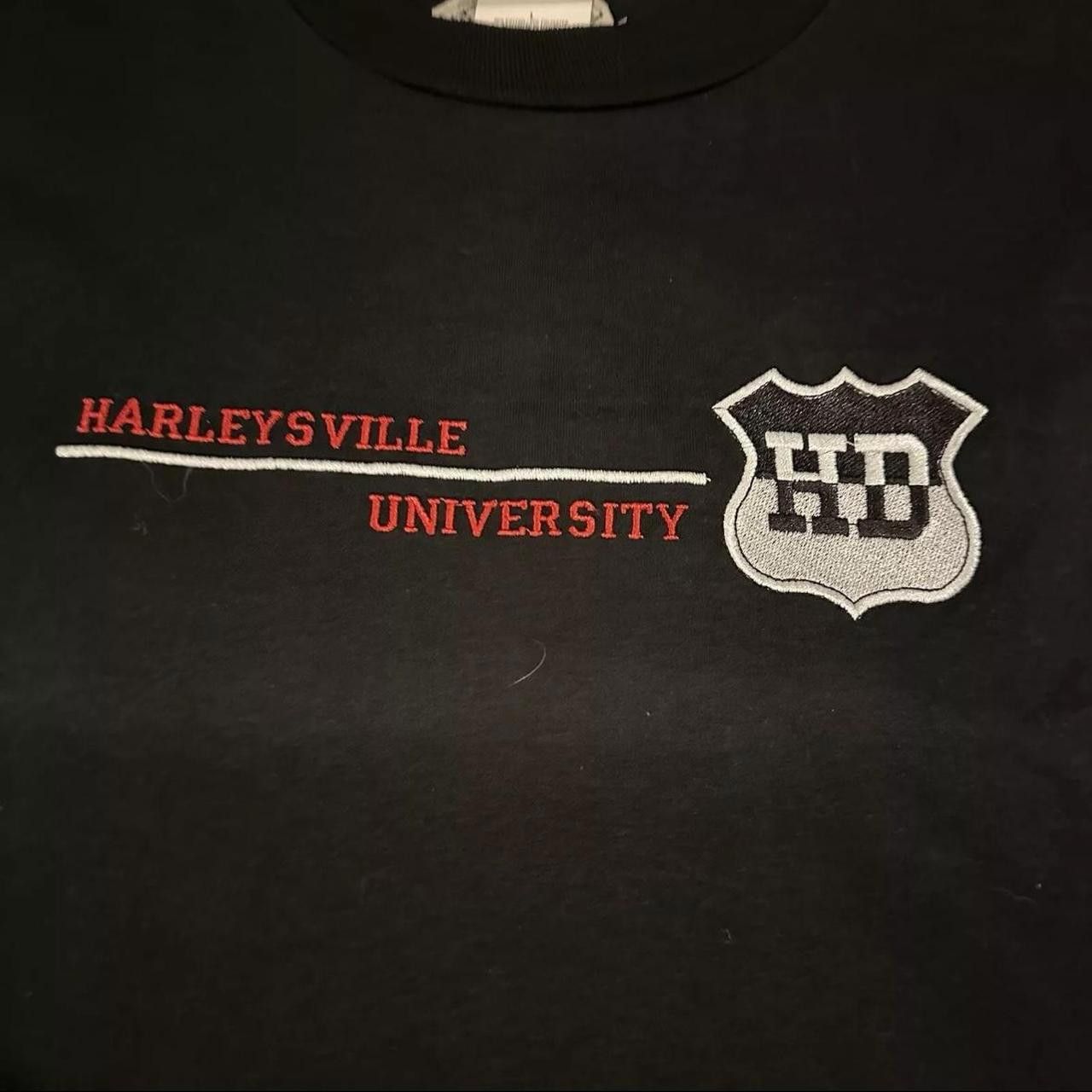 Designer Harley Davidson Parody Harleyville University black T-shirt Size US L / EU 52-54 / 3 - 2 Thumbnail