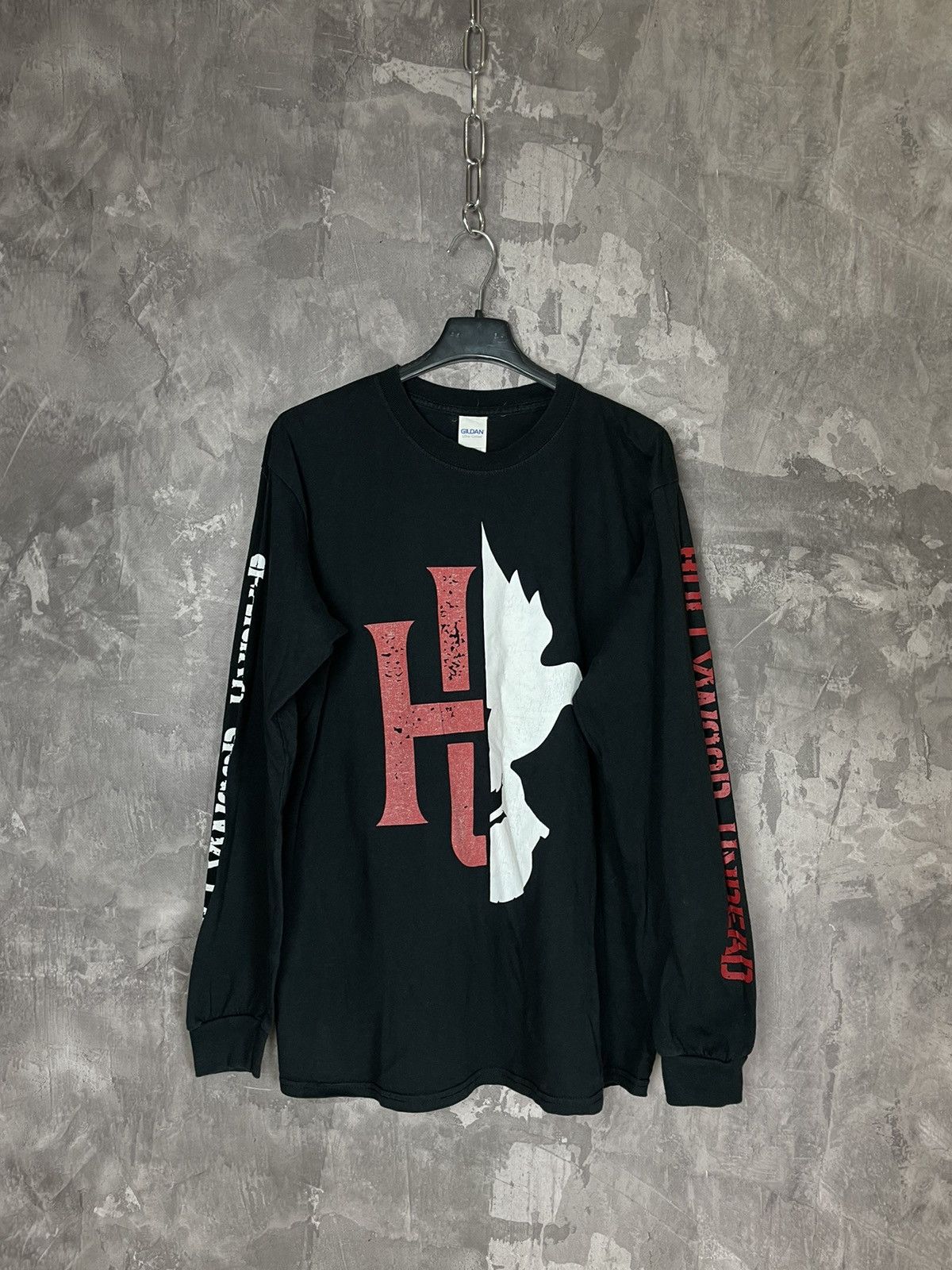 Band Tees × Vintage VINTAGE Y2K HOLLYWOOD UNDEAD LONG SLEEVE TEE Size US M / EU 48-50 / 2 - 1 Thumbnail