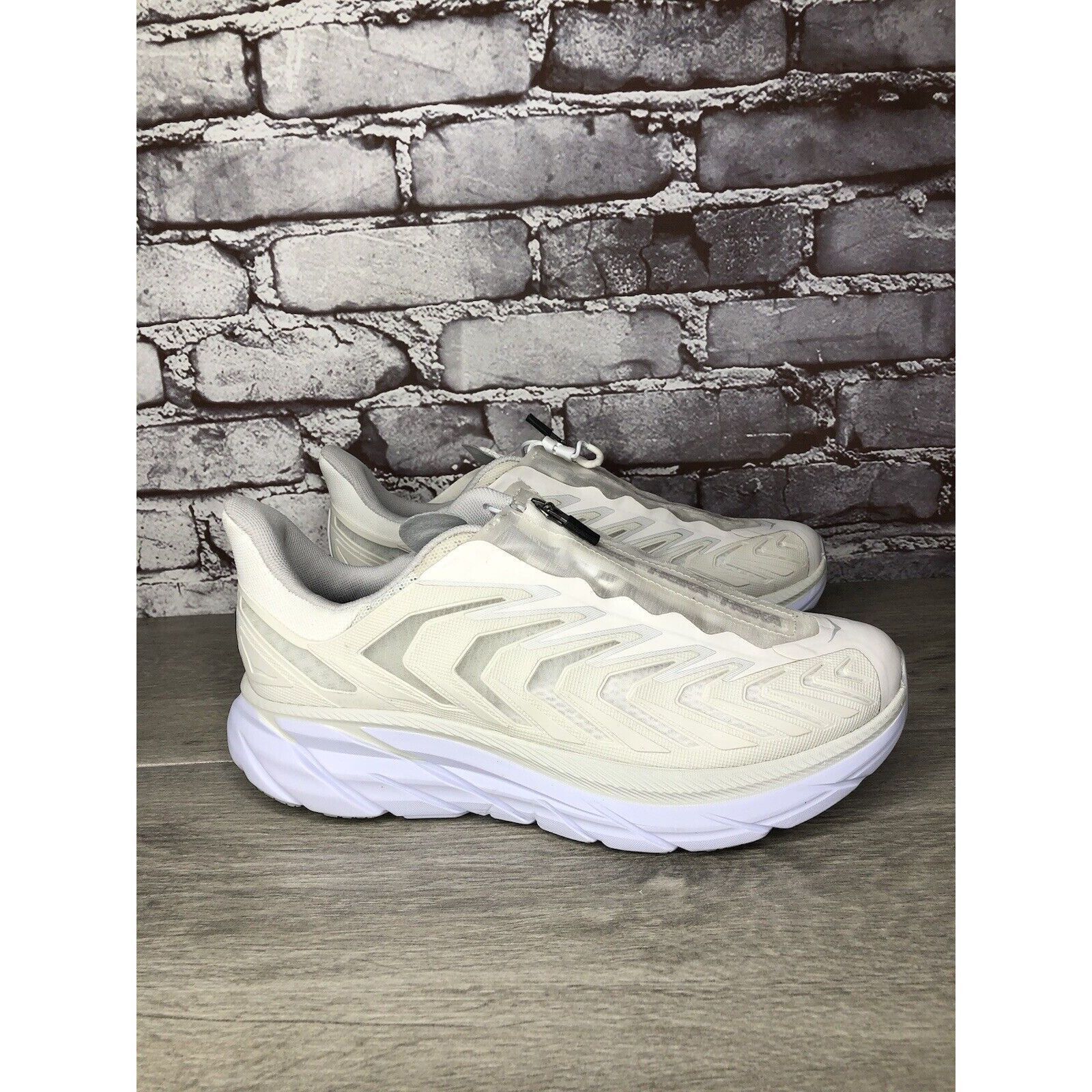 Hoka HOKA Project Clifton Blanc de Blanc Lunar Rock White Mesh Ce Size US 9 / IT 39 - 3 Thumbnail
