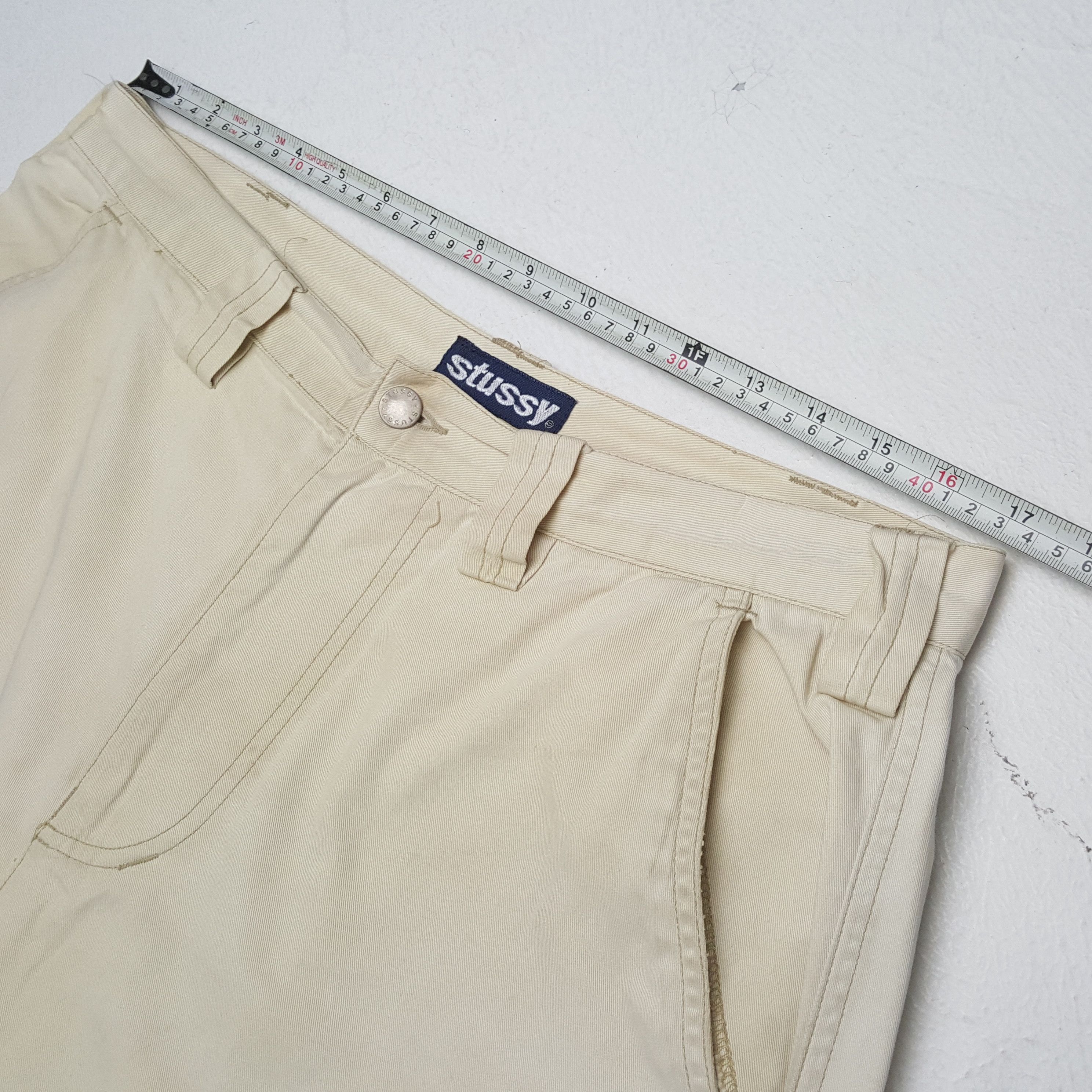 Stussy × Vintage Vintage STUSSY Streetwear Skateboard Logo Style Short Pants Size US 34 / EU 50 - 5 Thumbnail