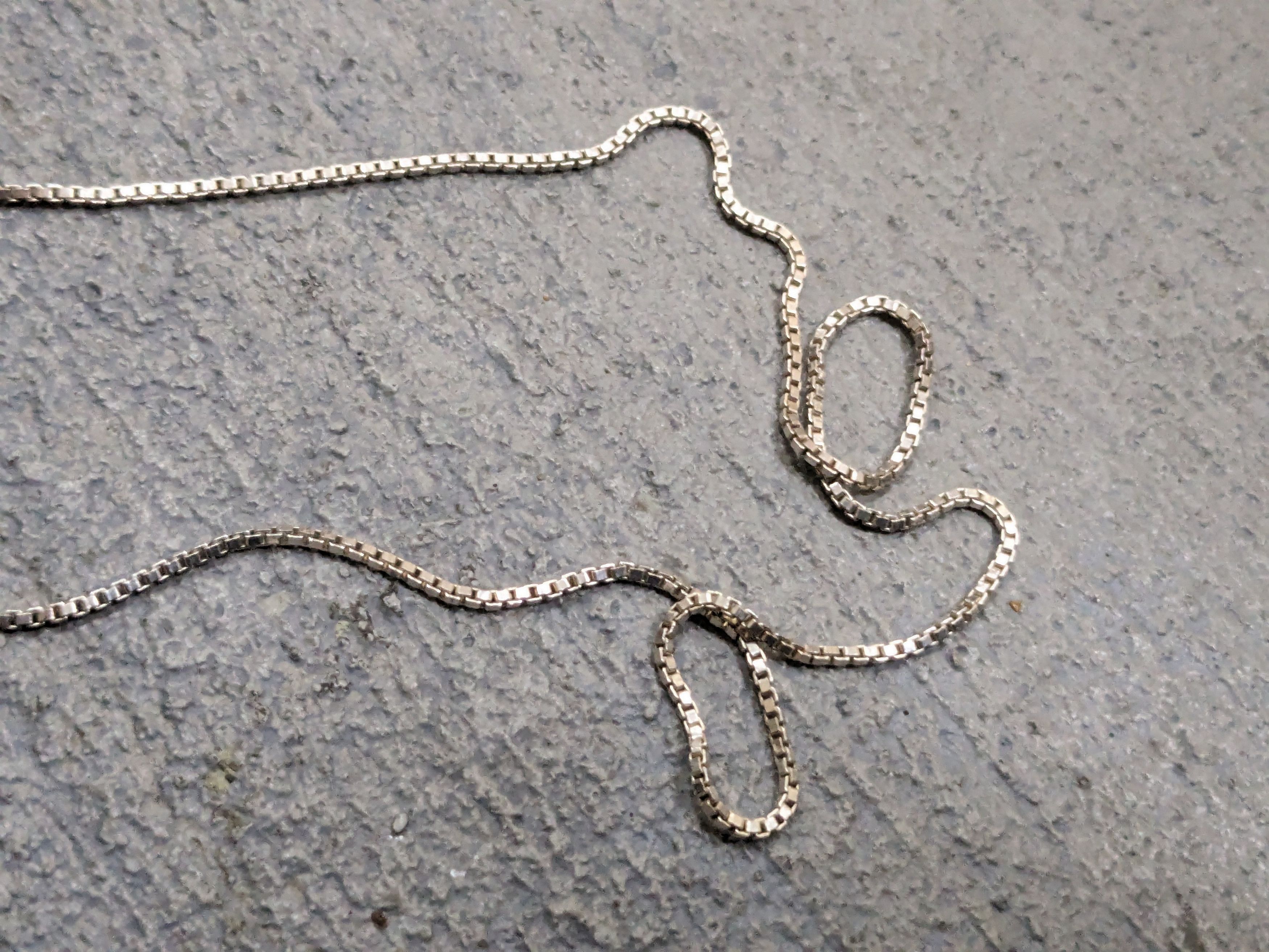 Jewelry Sterling Silver Box Link Necklace Chain 30" Modern Size ONE SIZE - 7 Thumbnail