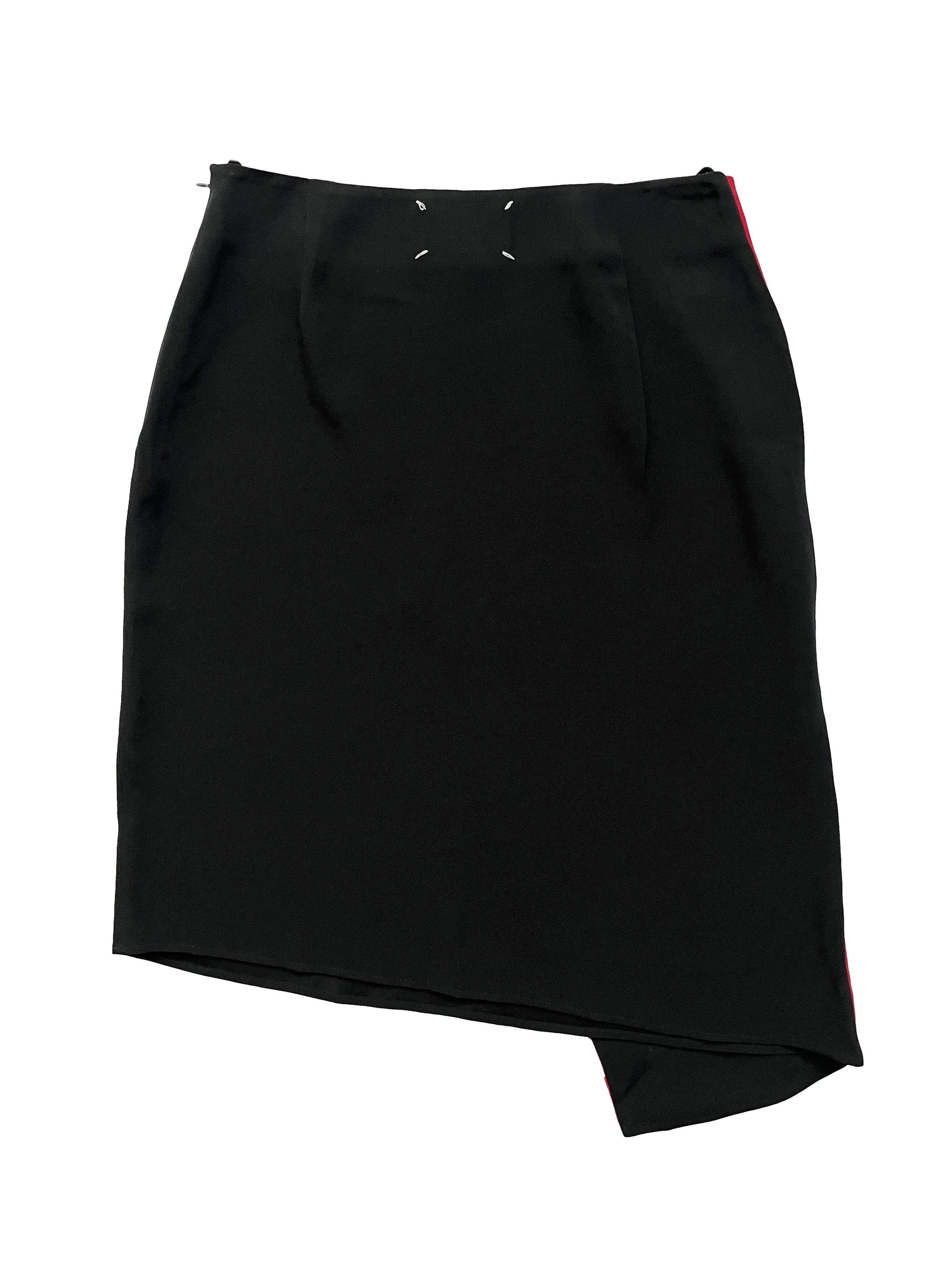 Maison Margiela ⚡️QUICK SALE⚡️2008 Margiela Red Black Wrap Around Skirt Size 28" / US 6 / IT 42 - 4 Thumbnail