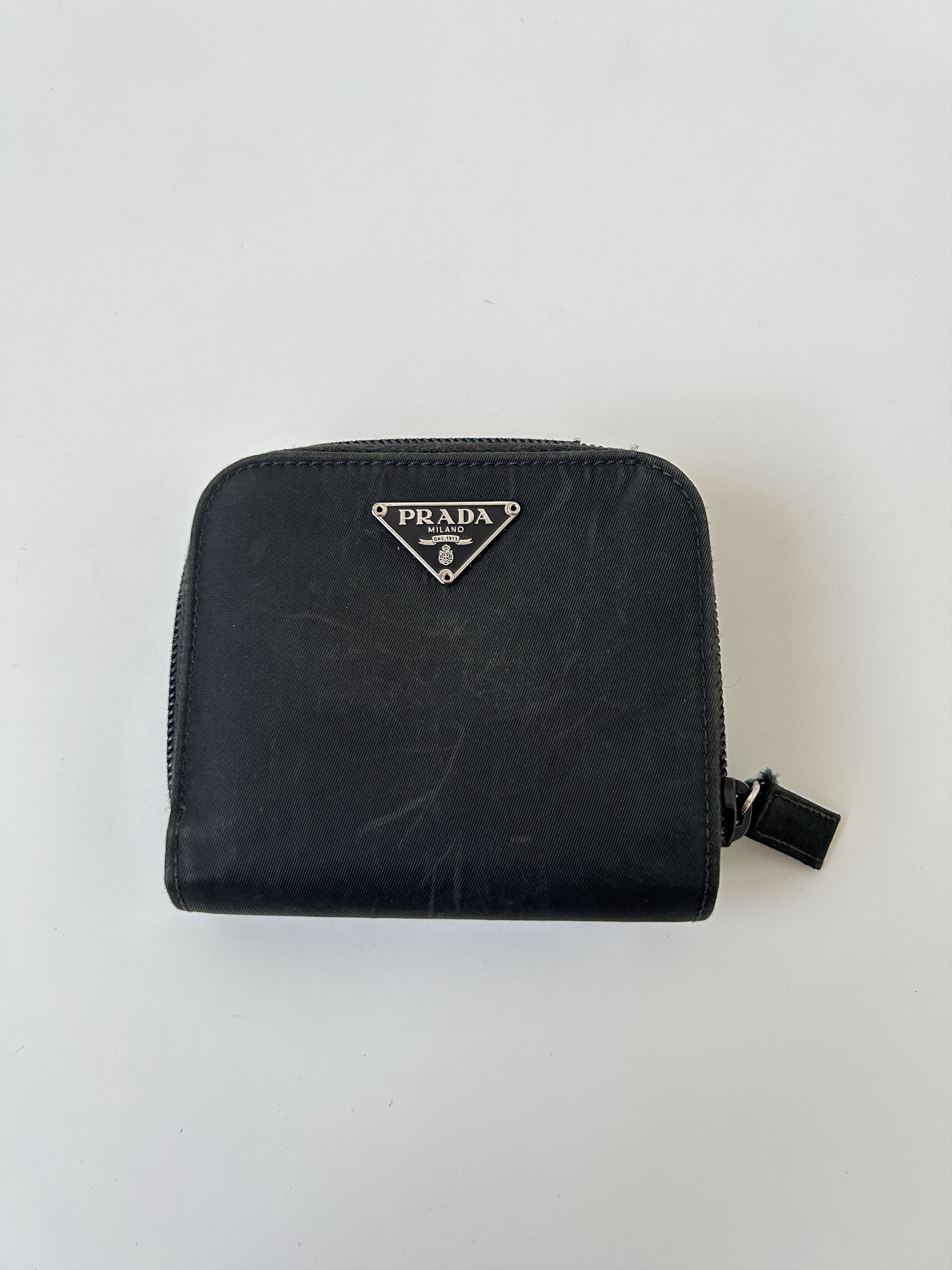 Prada Prada nylon saffiano leather triangle logo zip wallet Size ONE SIZE - 1 Thumbnail