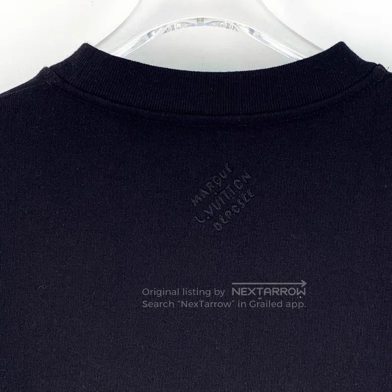 Louis Vuitton Louis Vuitton 24 black logo beaded cotton crew neck long s Size US S / EU 44-46 / 1 - 6 Thumbnail