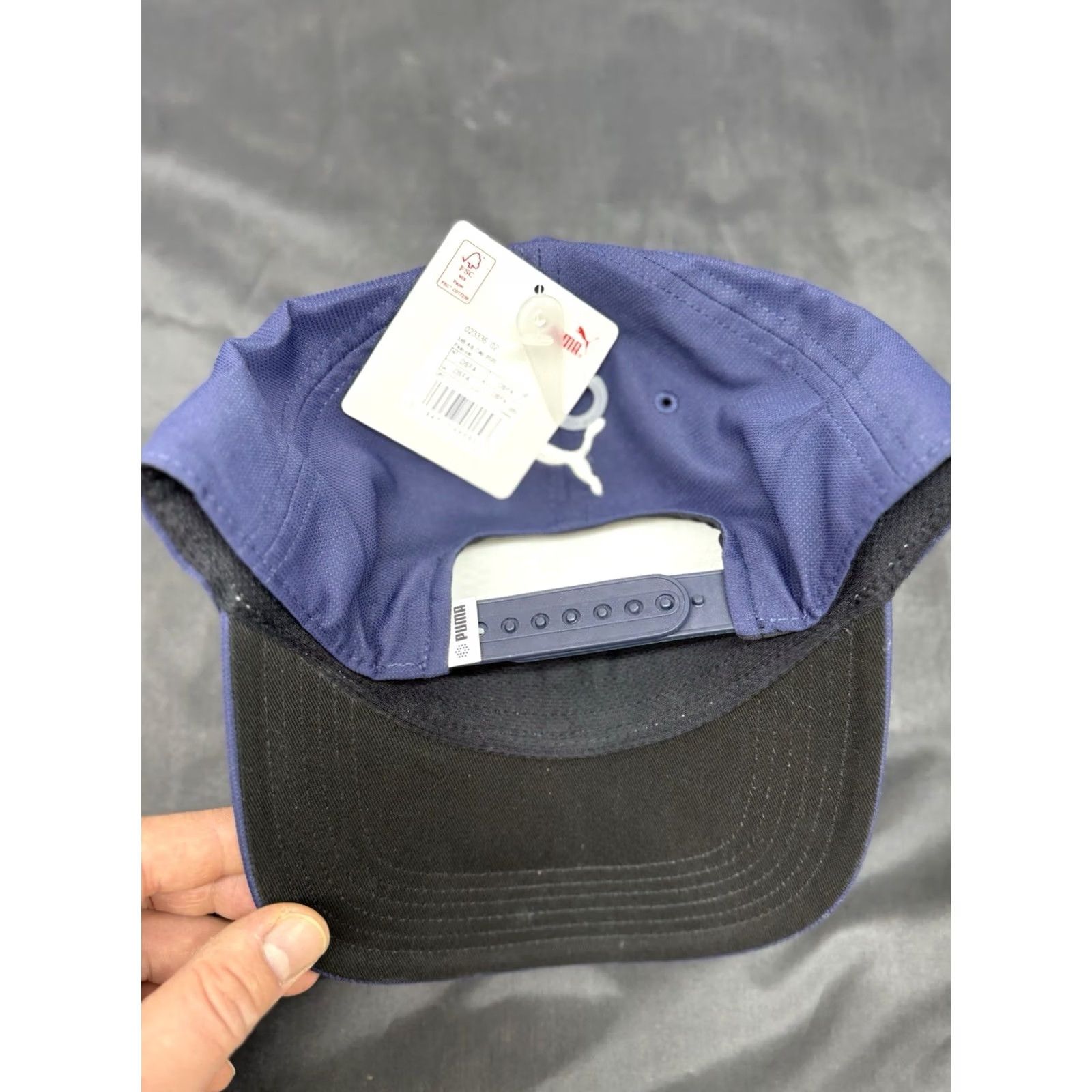 Puma PUMA Mercedes Benz Blue Golf Hat Cap Adjustable White Logo Embroidered Strapback One Size Unisex Adults Size ONE SIZE - 2 Thumbnail