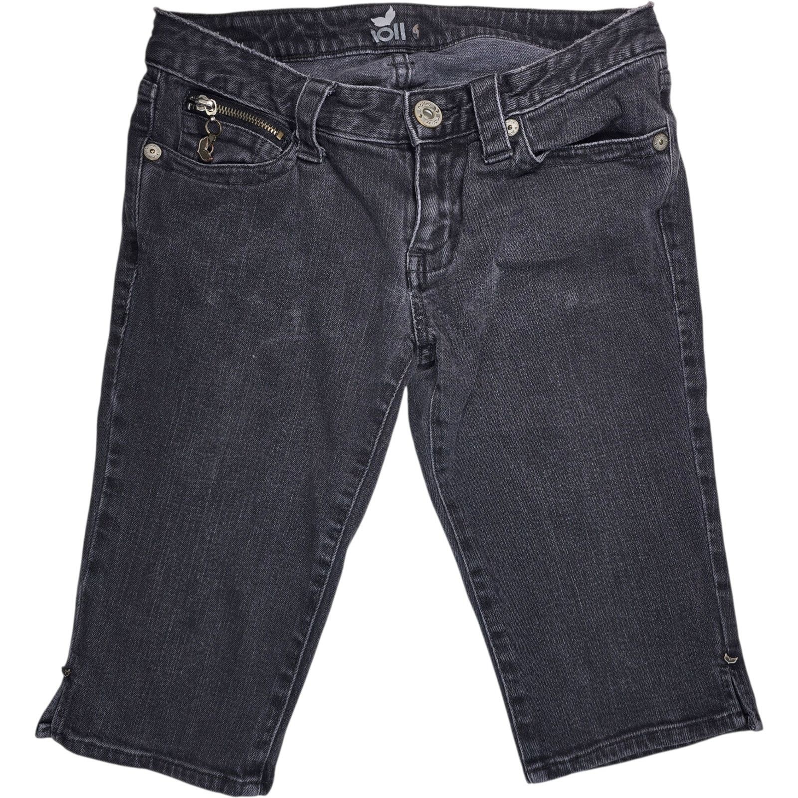 Pacsun Nollie Pacsun Womens Juniors 1 Black Bermuda Denim Shorts Size 25" / US 0 / IT 36 - 1 Thumbnail