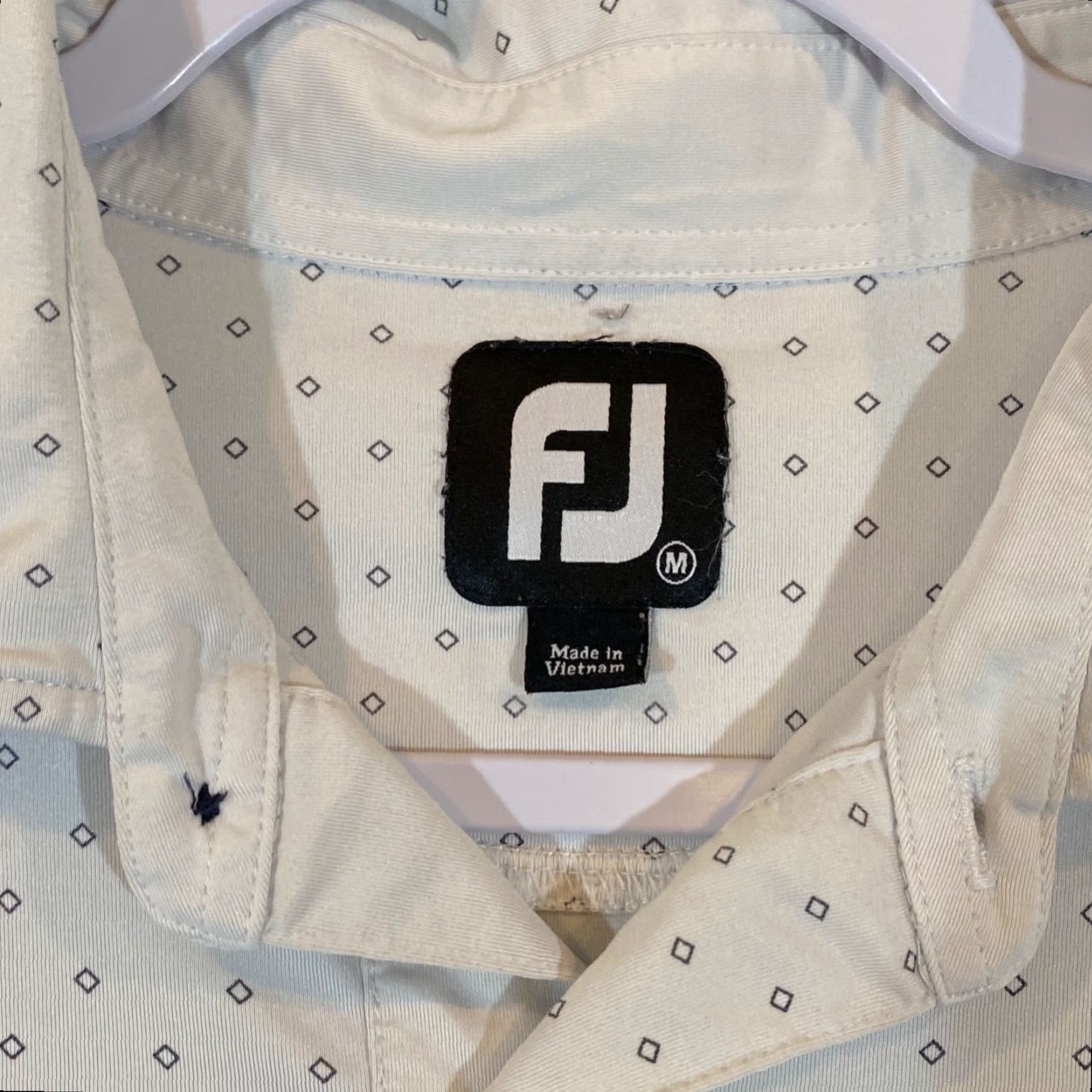 Footjoy FootJoy Polo Mens Medium White Golf Shirt Embroidered S/S Casual FJ Baltimore Size US M / EU 48-50 / 2 - 2 Thumbnail