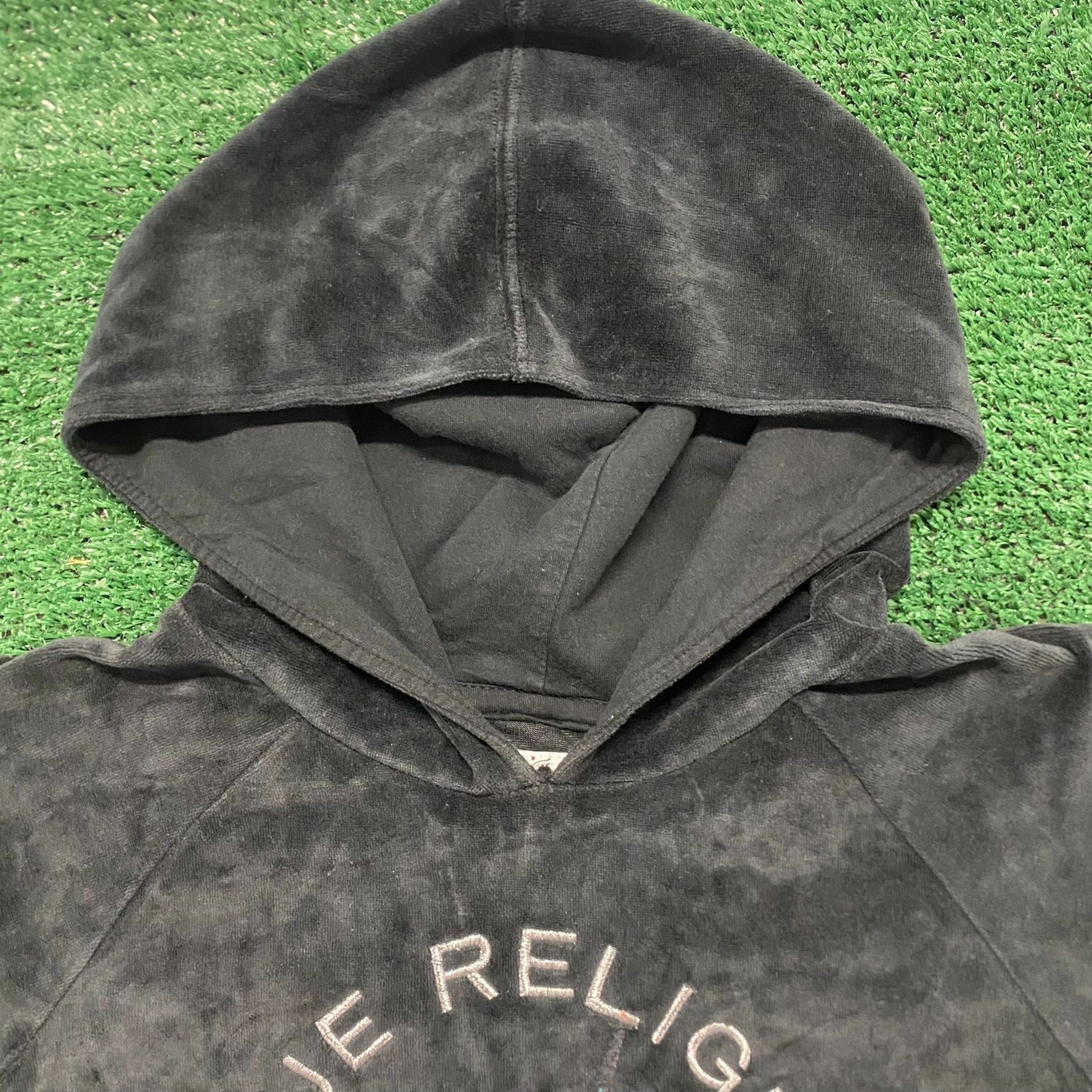True Religion Vintage Y2K True Religion Velour Horseshoe Logo Hoodie Size US XS / EU 42 / 0 - 3 Thumbnail