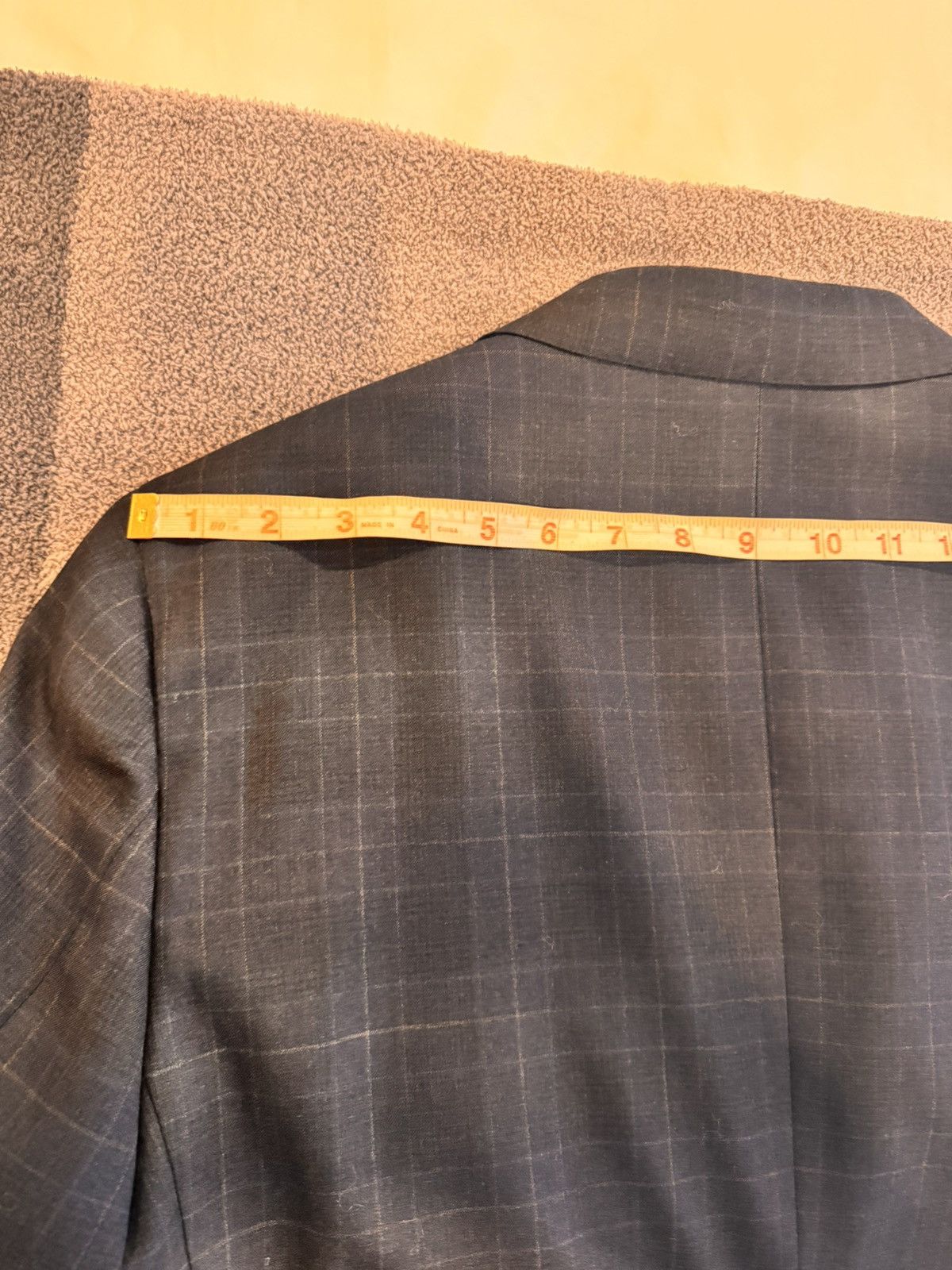 Isaia Isaia BNWT Navy Windowpane Slim Fit Aquaspider Blazer Size 40R - 8 Thumbnail