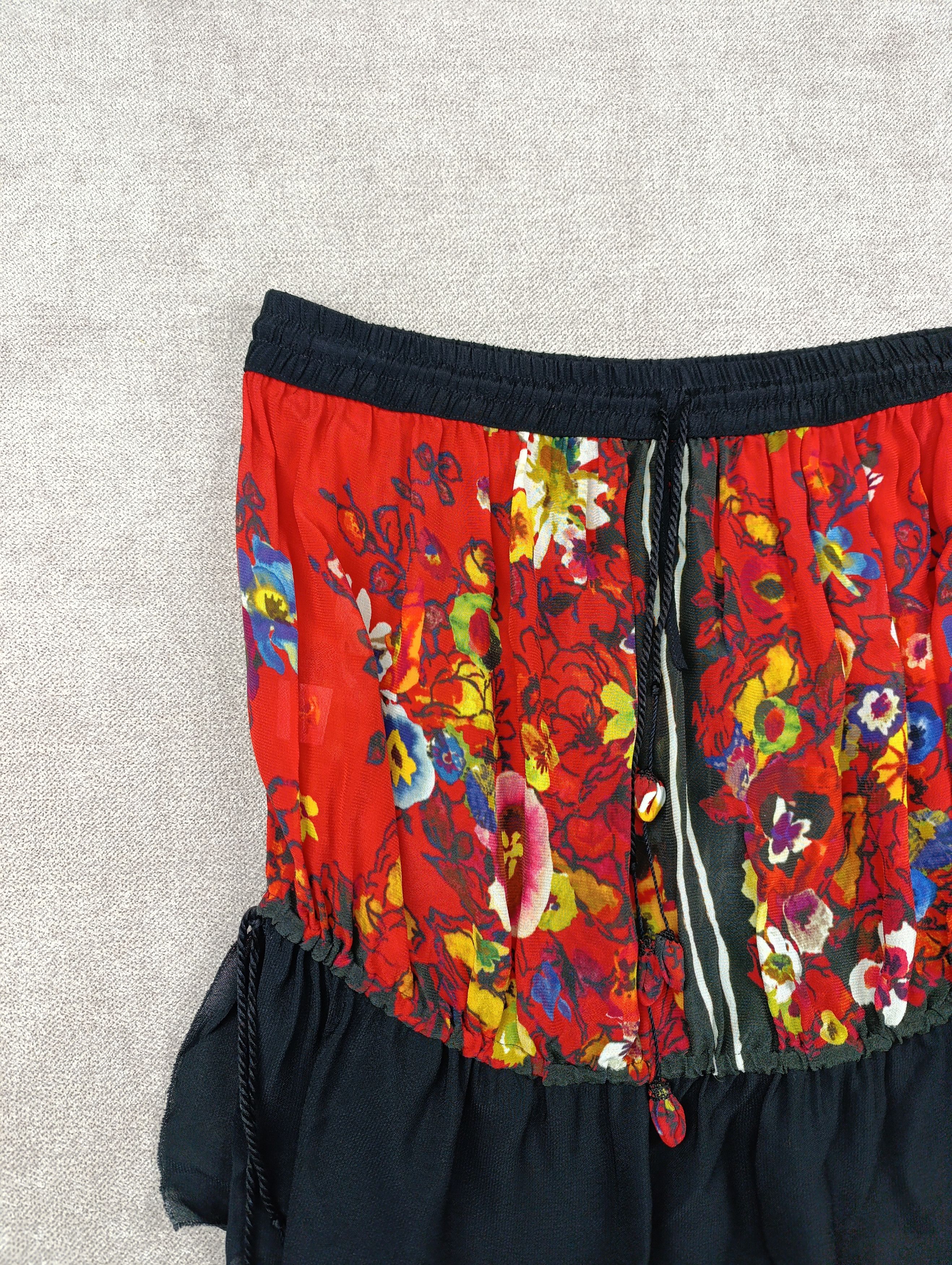 Jean Paul Gaultier Jean Paul Gaultier Femme vintage rayon/silk flora mini skirt Size 28" / US 6 / IT 42 - 3 Thumbnail